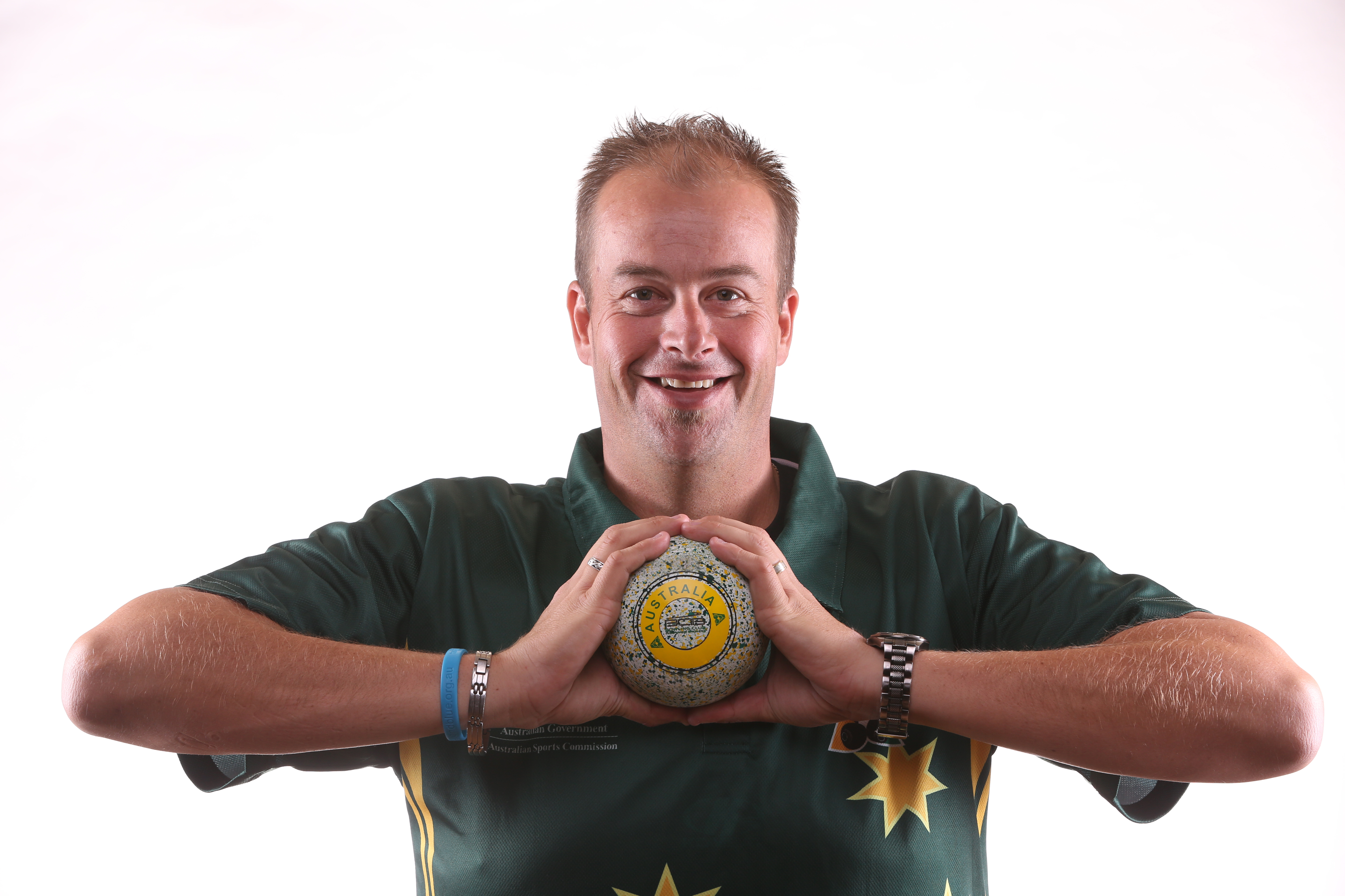 On a roll: Matthew Flapper, 35, lawn bowler