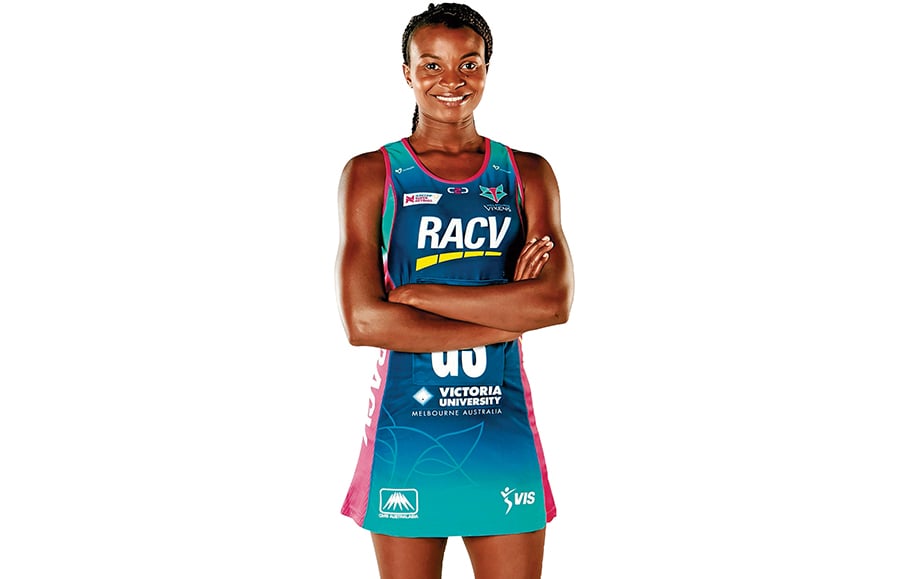 Mwai, queen of shots: Mwai Kumwenda, 28, netballer