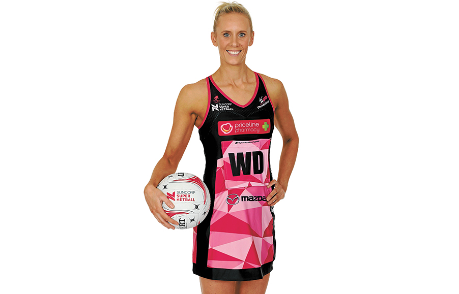 Baby steps: Renae Ingles, 30, netballer