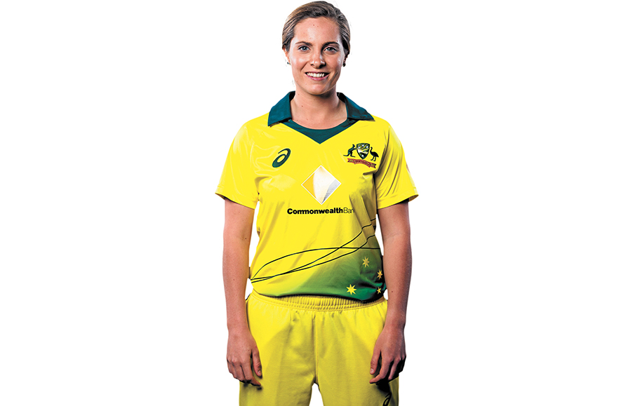 Going off: Sophie Molineux, 20, cricketer
