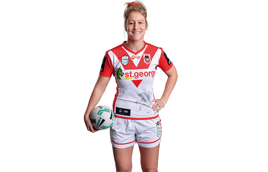 Dragons’ slayer: Talesha Quinn, 29, rugby league player