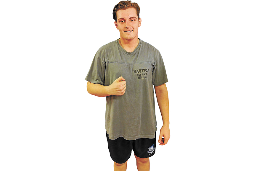 Sumo lovin': Thomas Traill, 18, sumo wrestler