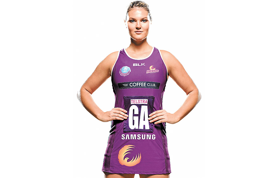 Taking her shot: Gretel Tippett, 22, netballer