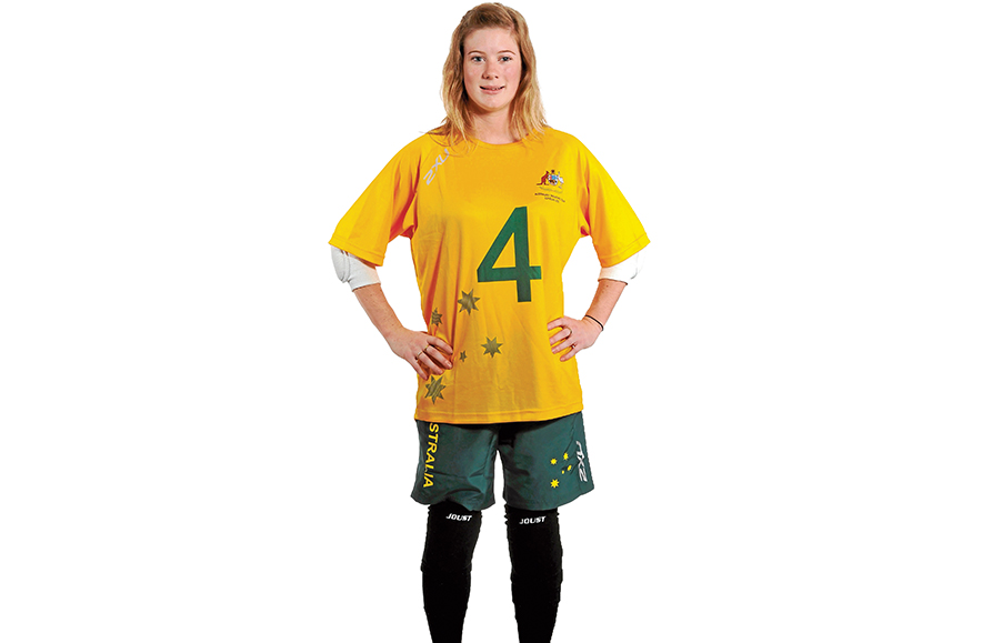 Roll playing: Tyan Taylor, 27, goalball player