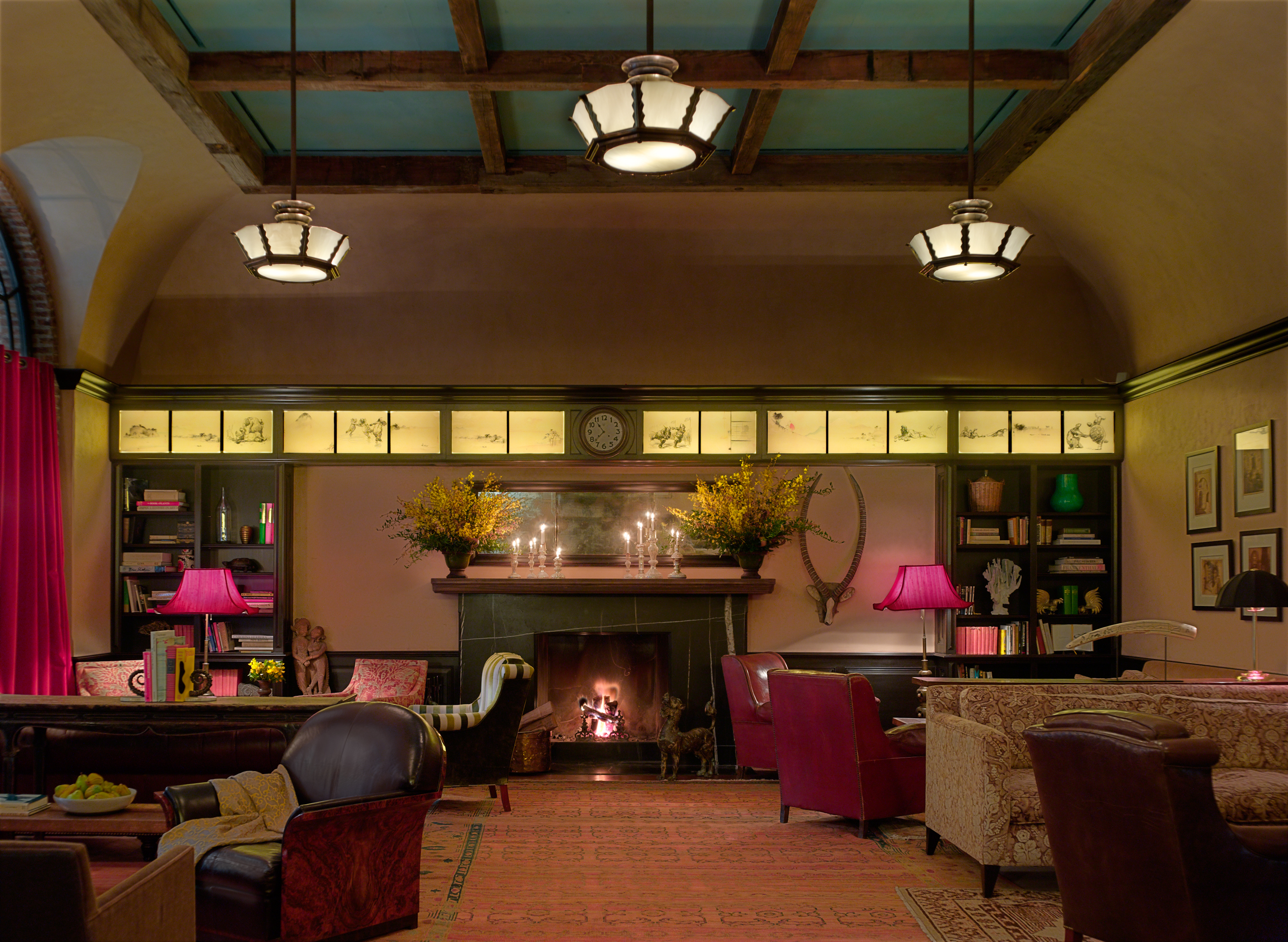 At home in downtown Manhattan's Greenwich Hotel 