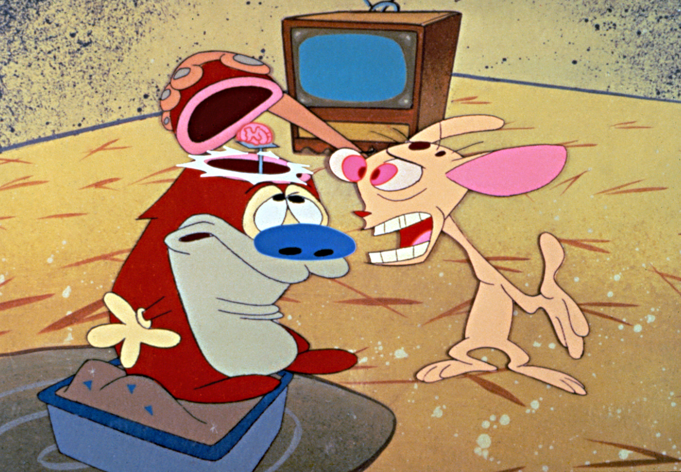 A scene from The Ren & Stimpy Show.