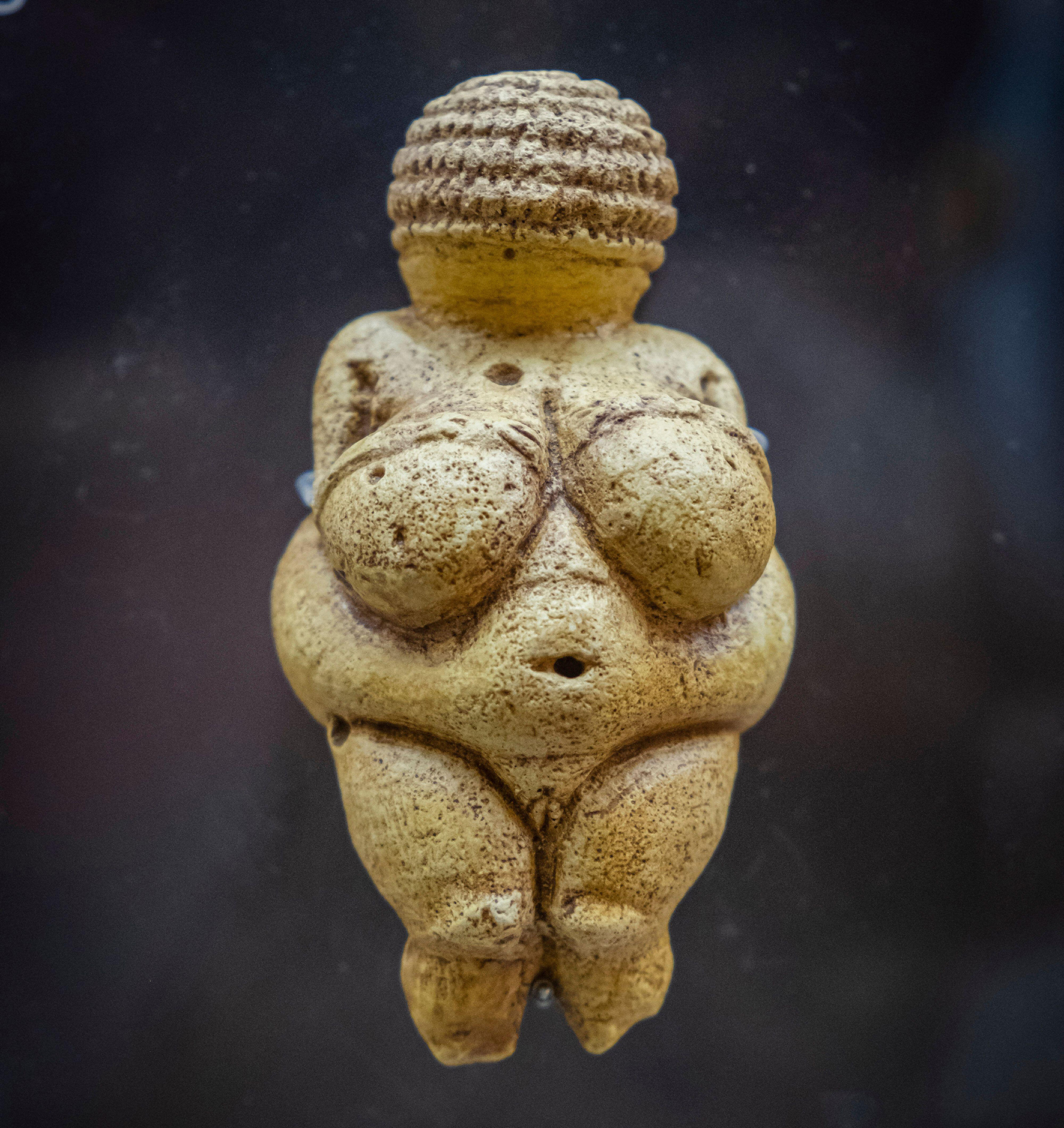 The Venus of Willendorf figurine.
