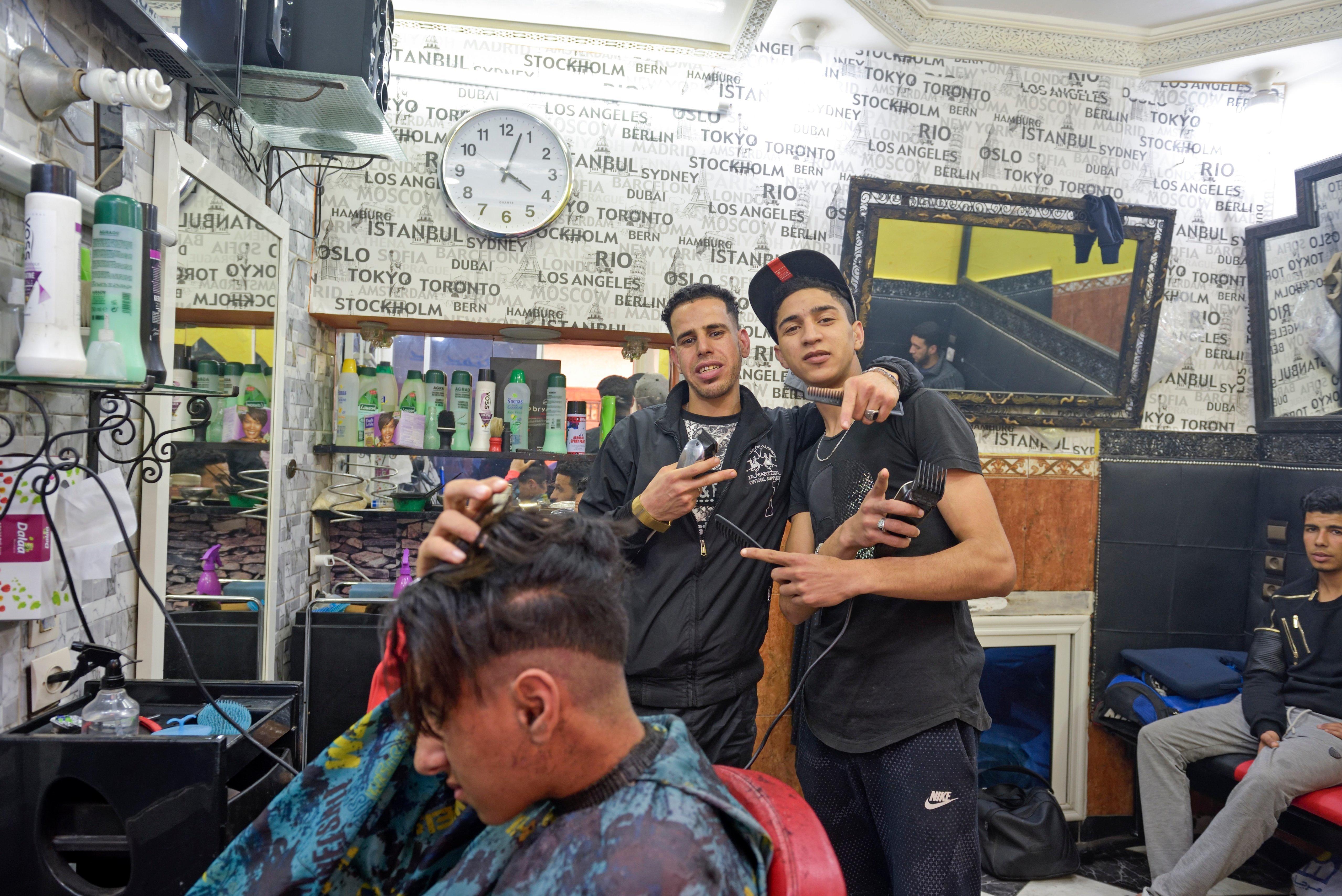 A haircut in Marrakech