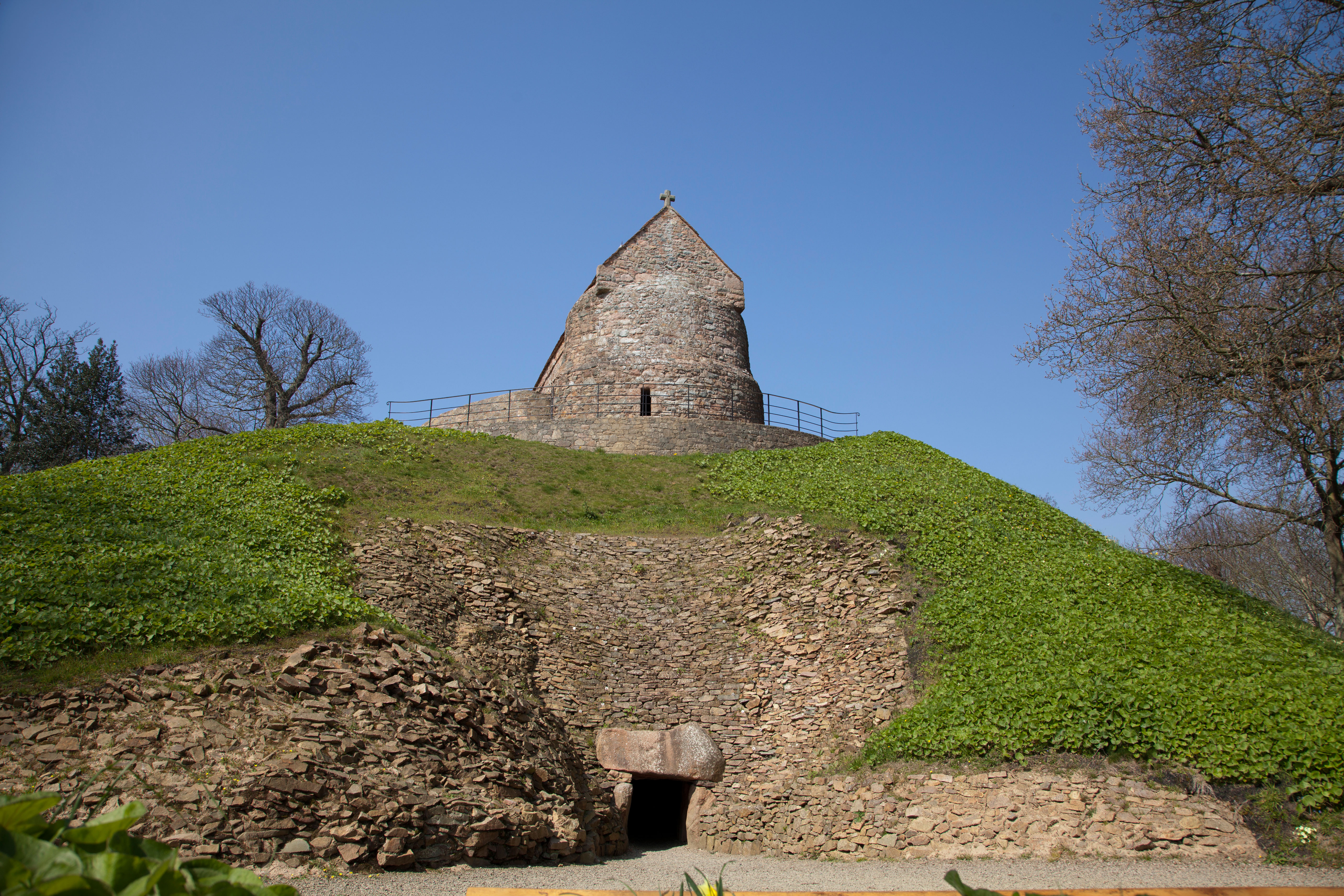 La Houge Bie and the Jersey War Tunnels, in the Channel Islands