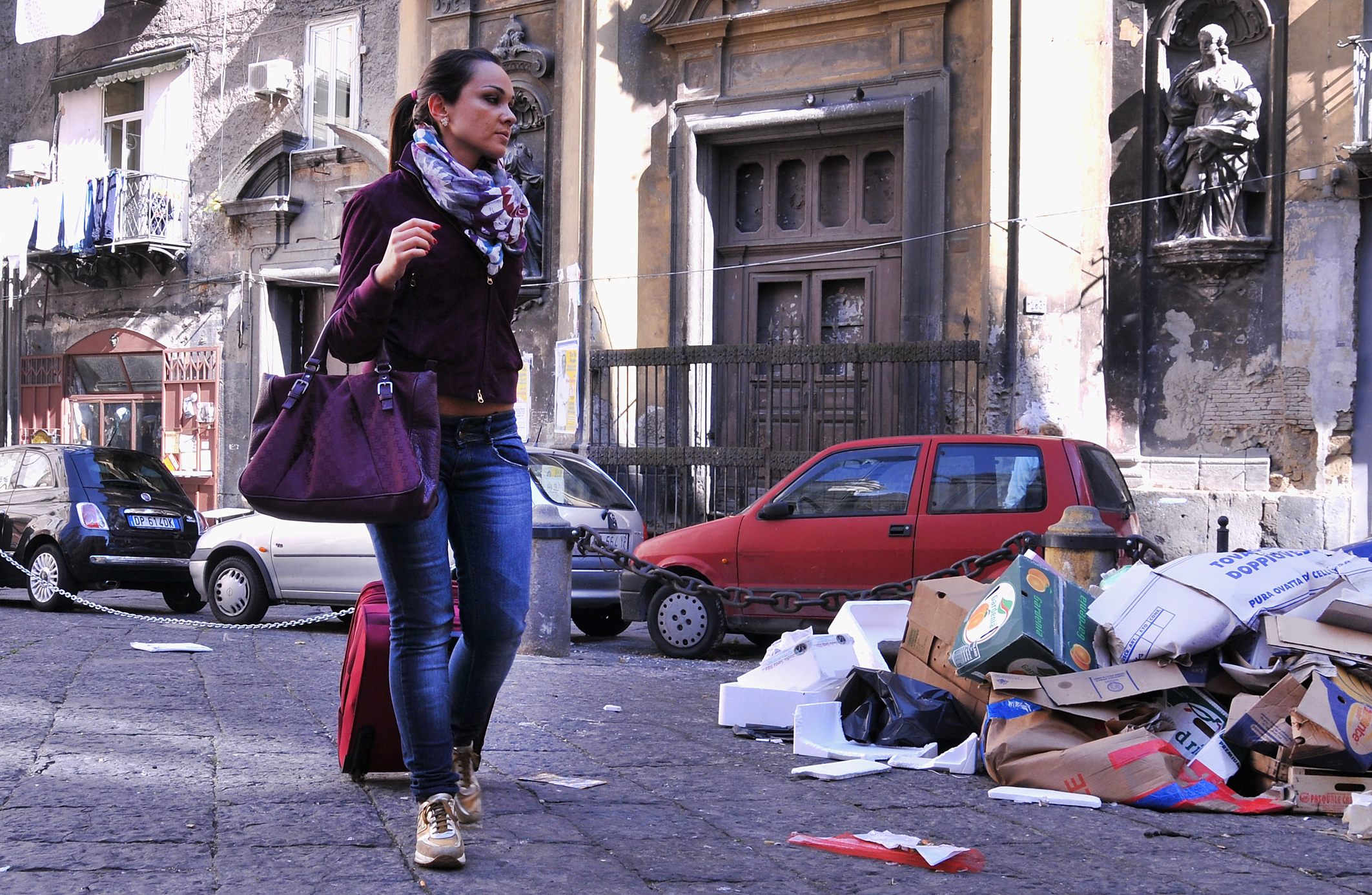 Nervous in the southern Italian city of Naples