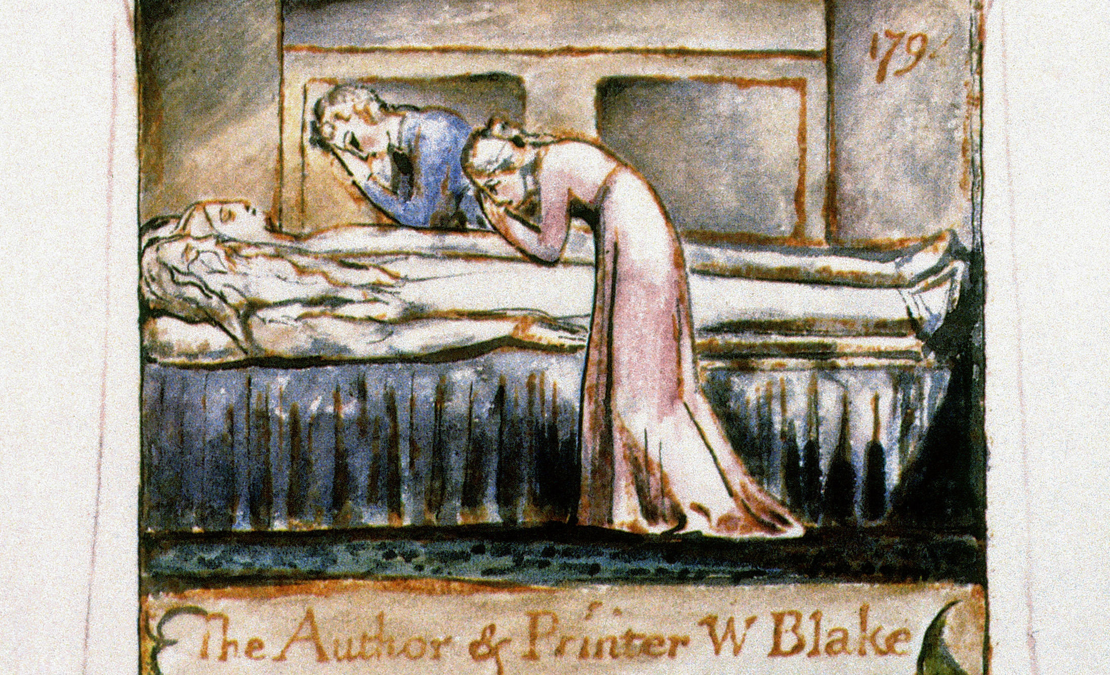 A title page from William Blake’s lyric poem “Songs of Experience”.