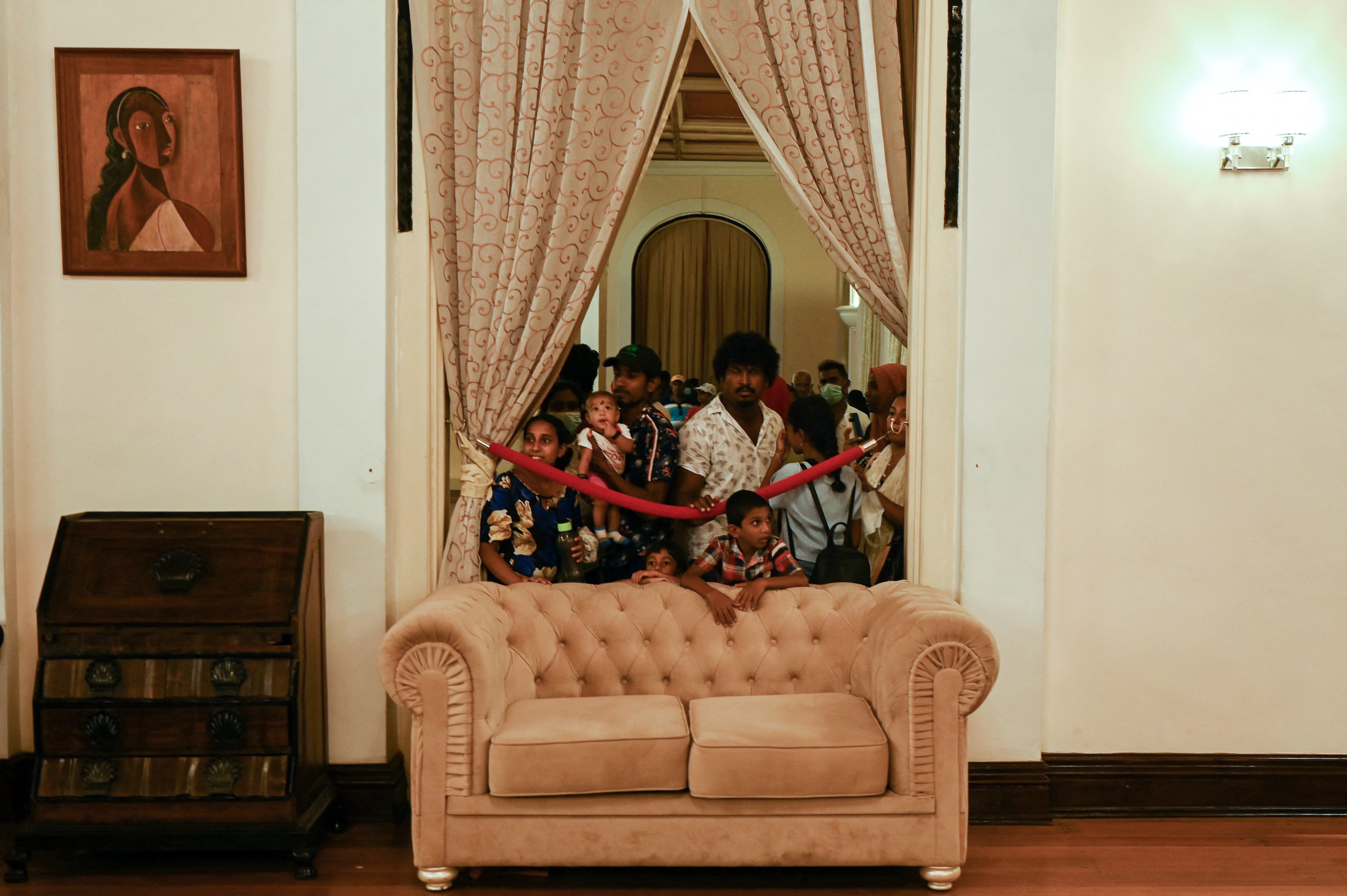 Sri Lankan president flees to Maldives