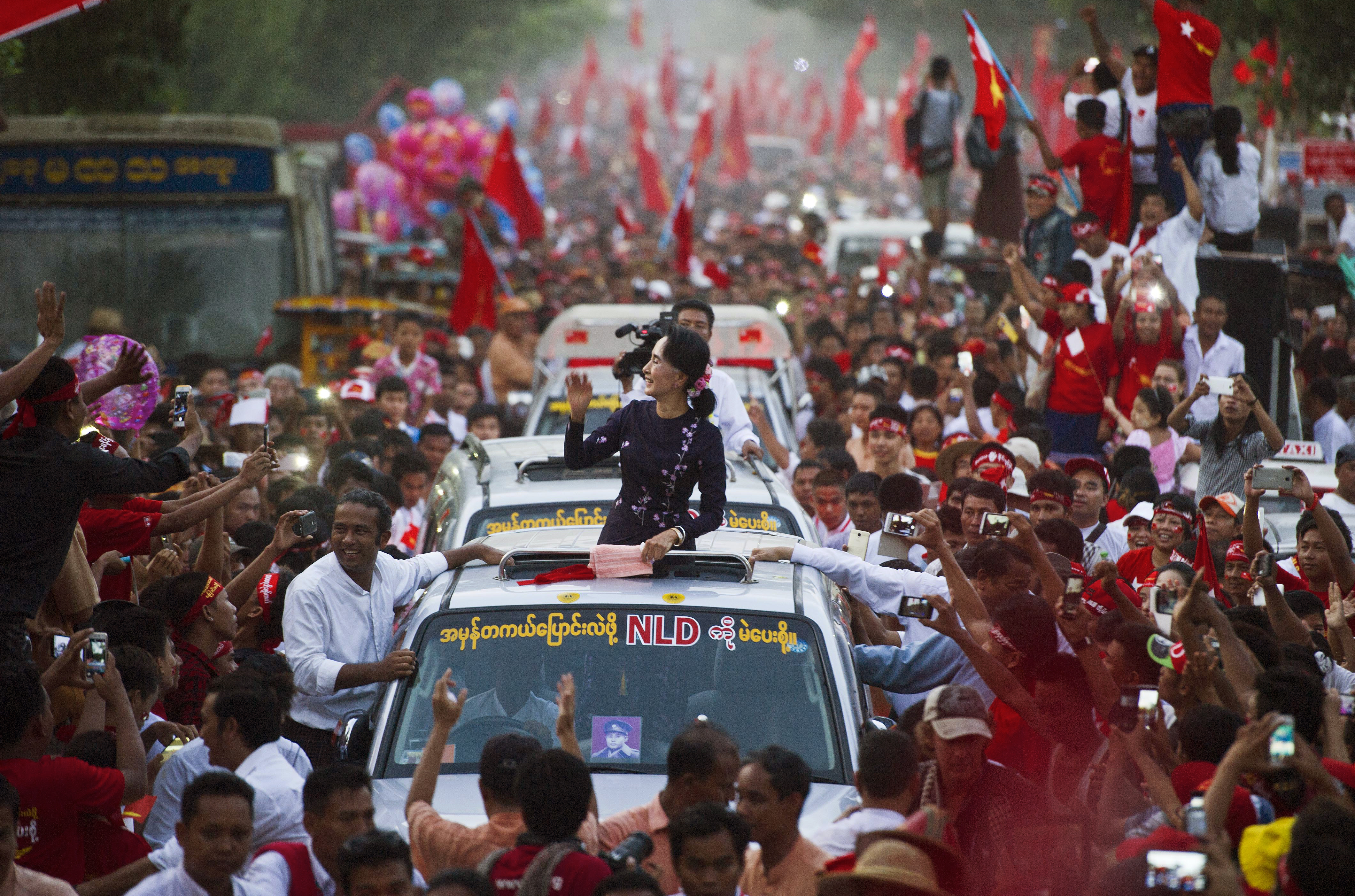 Myanmar power beckons for Aung San Suu Kyi’s NLD party