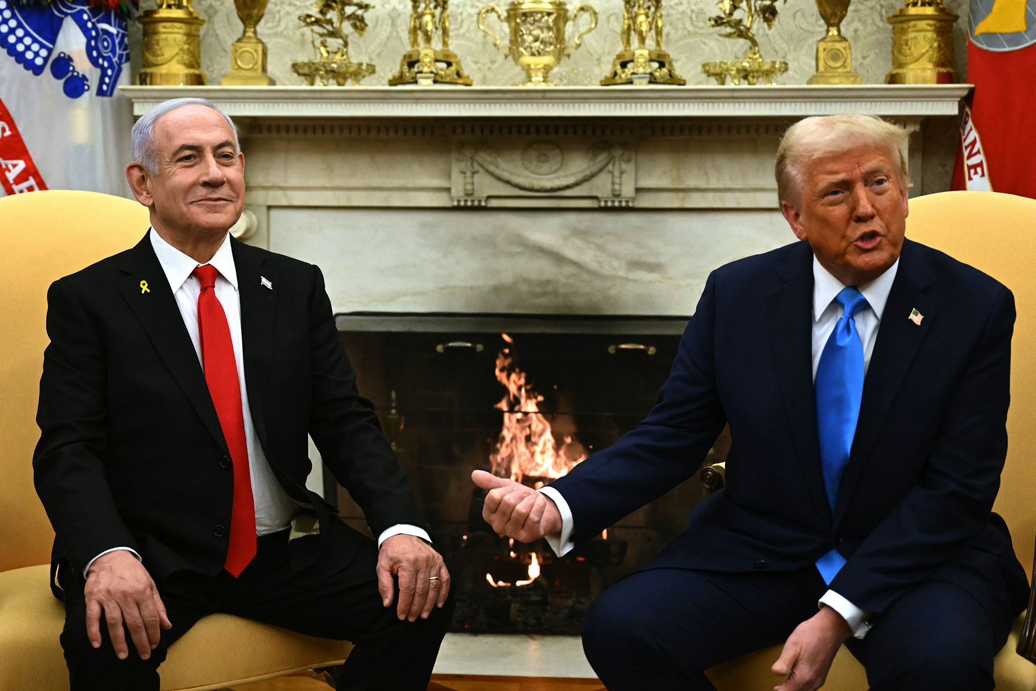 Donald Trump and Benjamin Netanyahu.