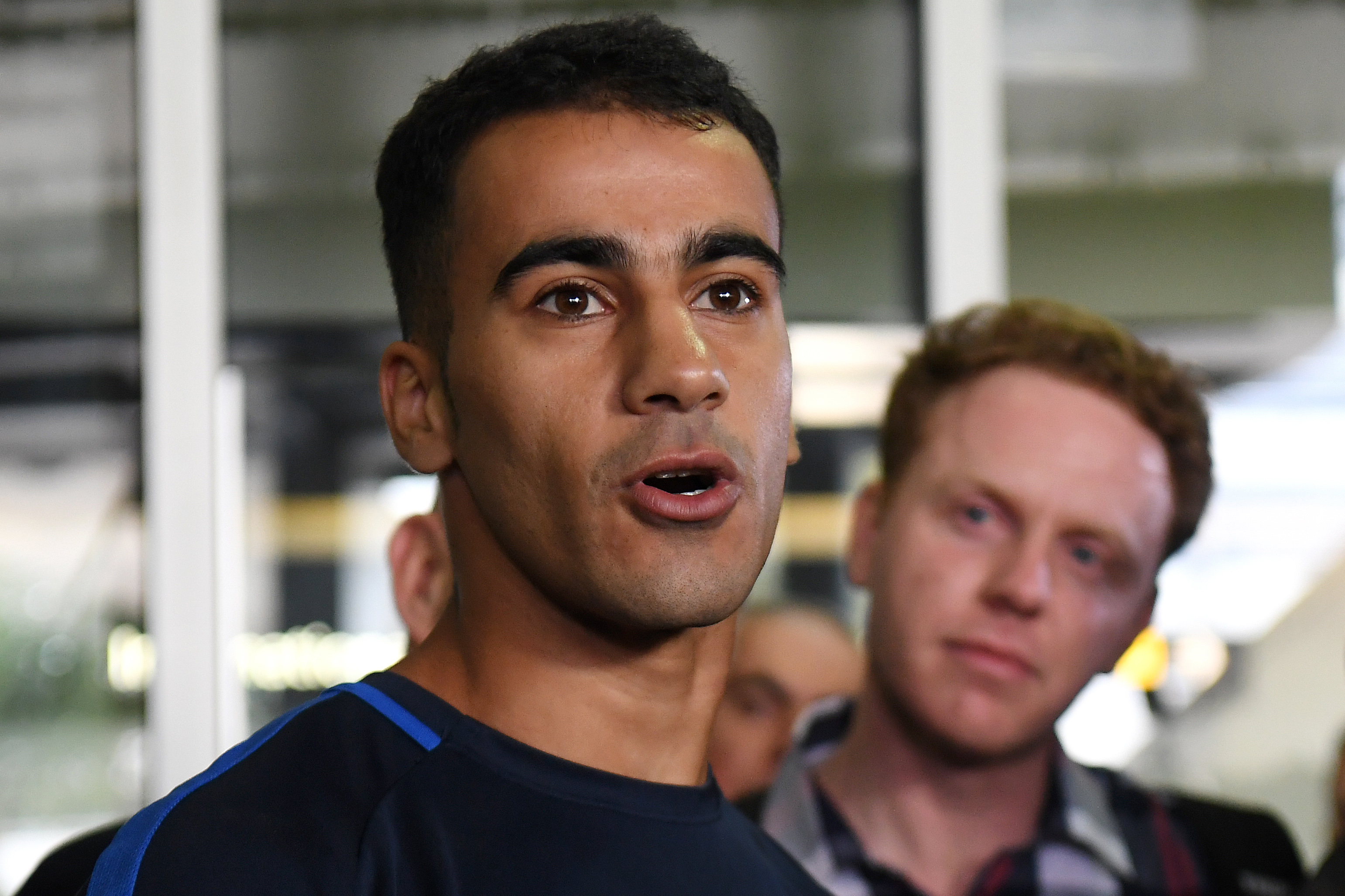 Refugee footballer back in Australia 