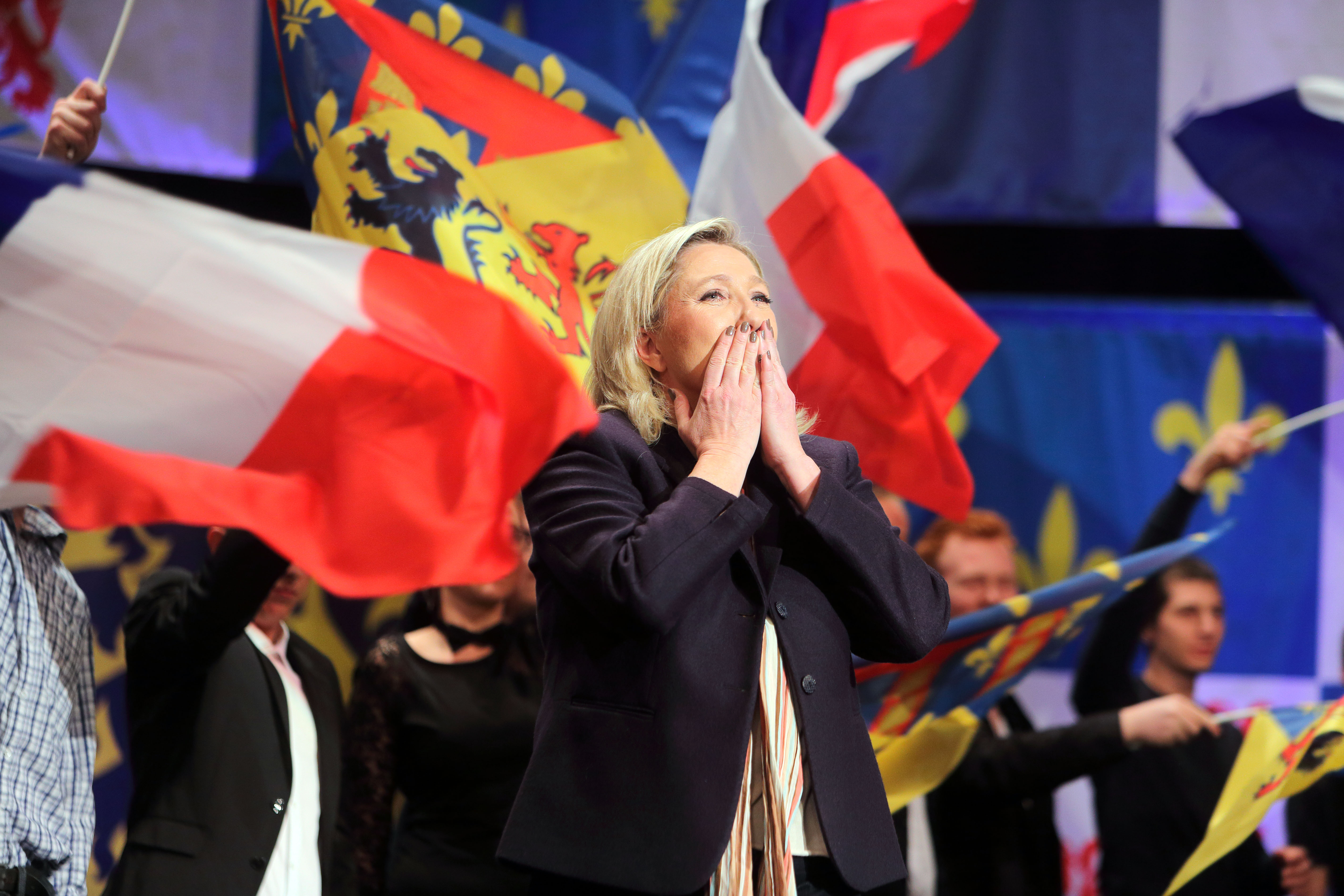 Terrorism helps France’s National Front leader Marine Le Pen