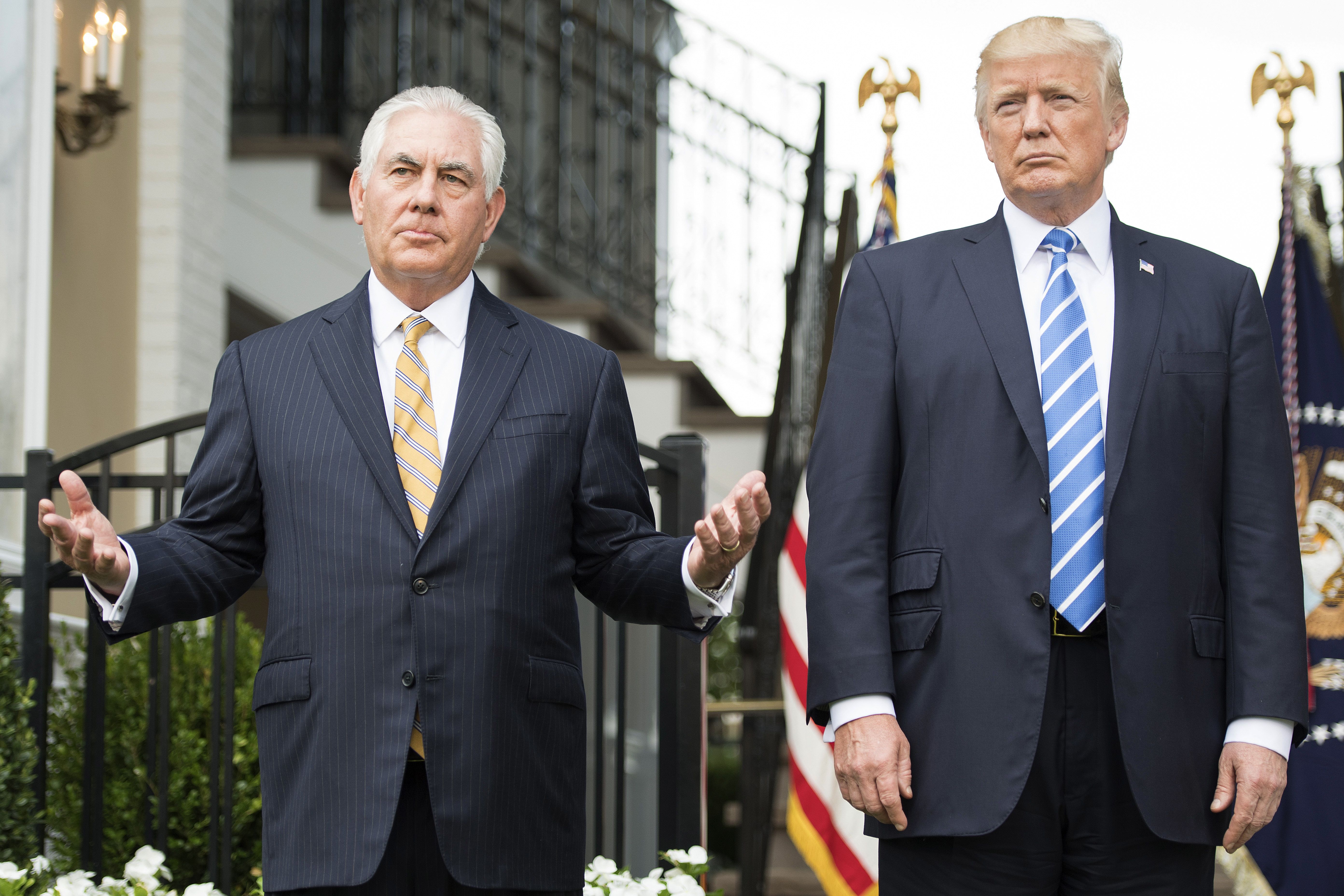Rex Tillerson stepping back from Trump?