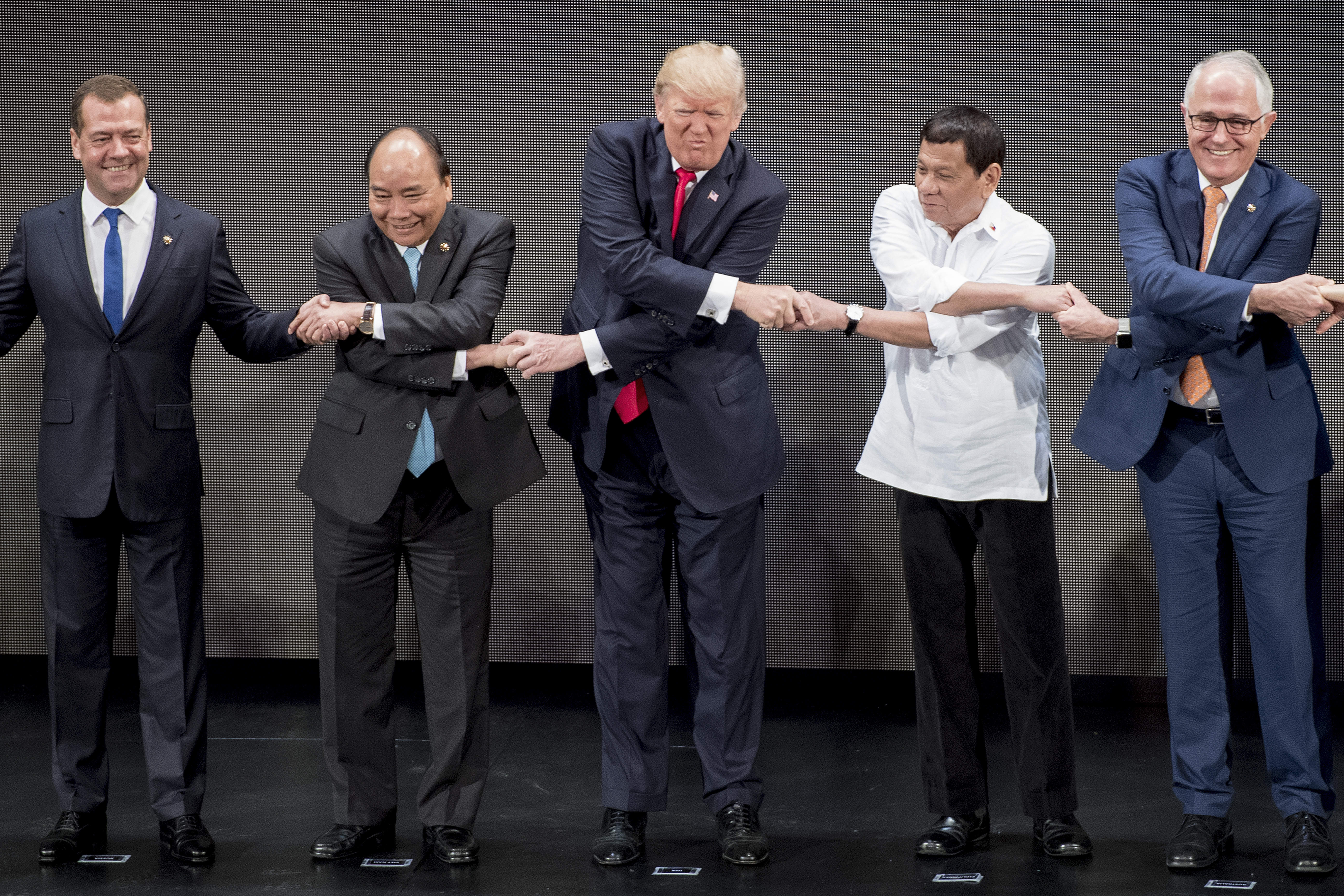Trump gladhanded then worked around