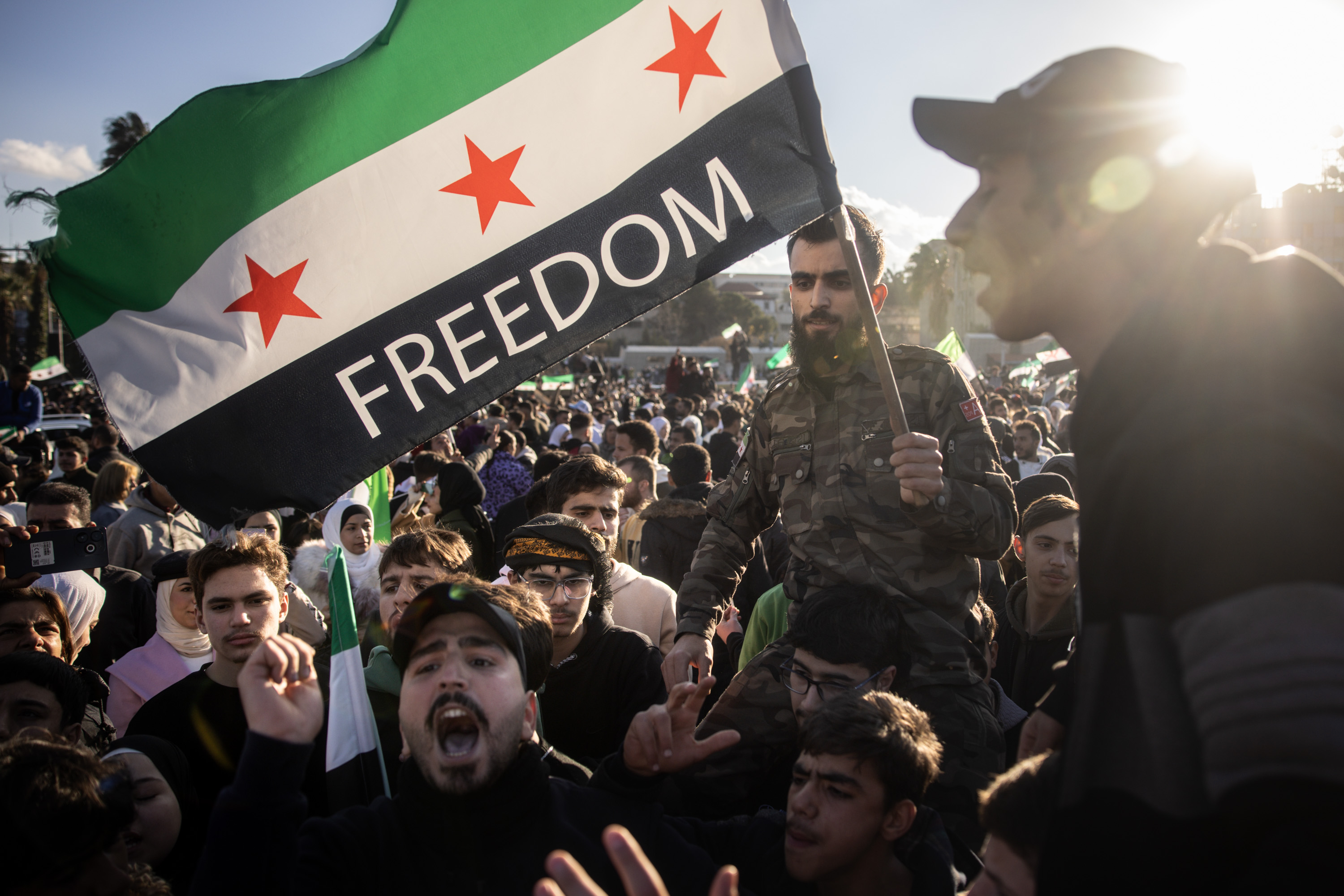 De facto leader calls for Syria to ‘remain united’