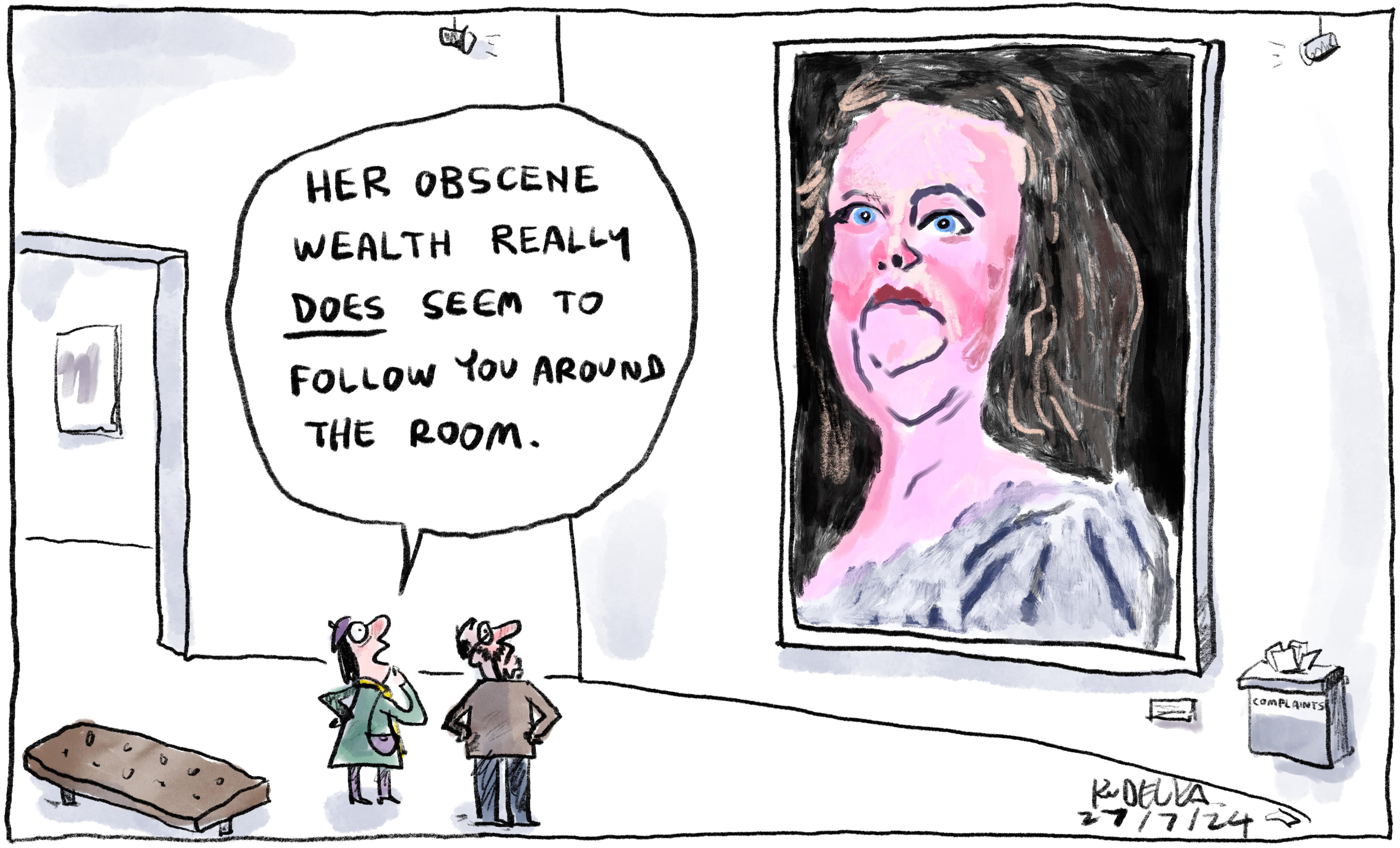 A portrait of Gina Rinehart