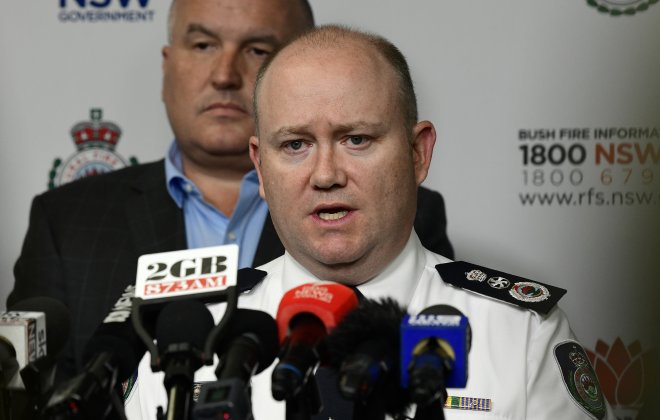 NSW Rural Fire Service’s Shane Fitzsimmons