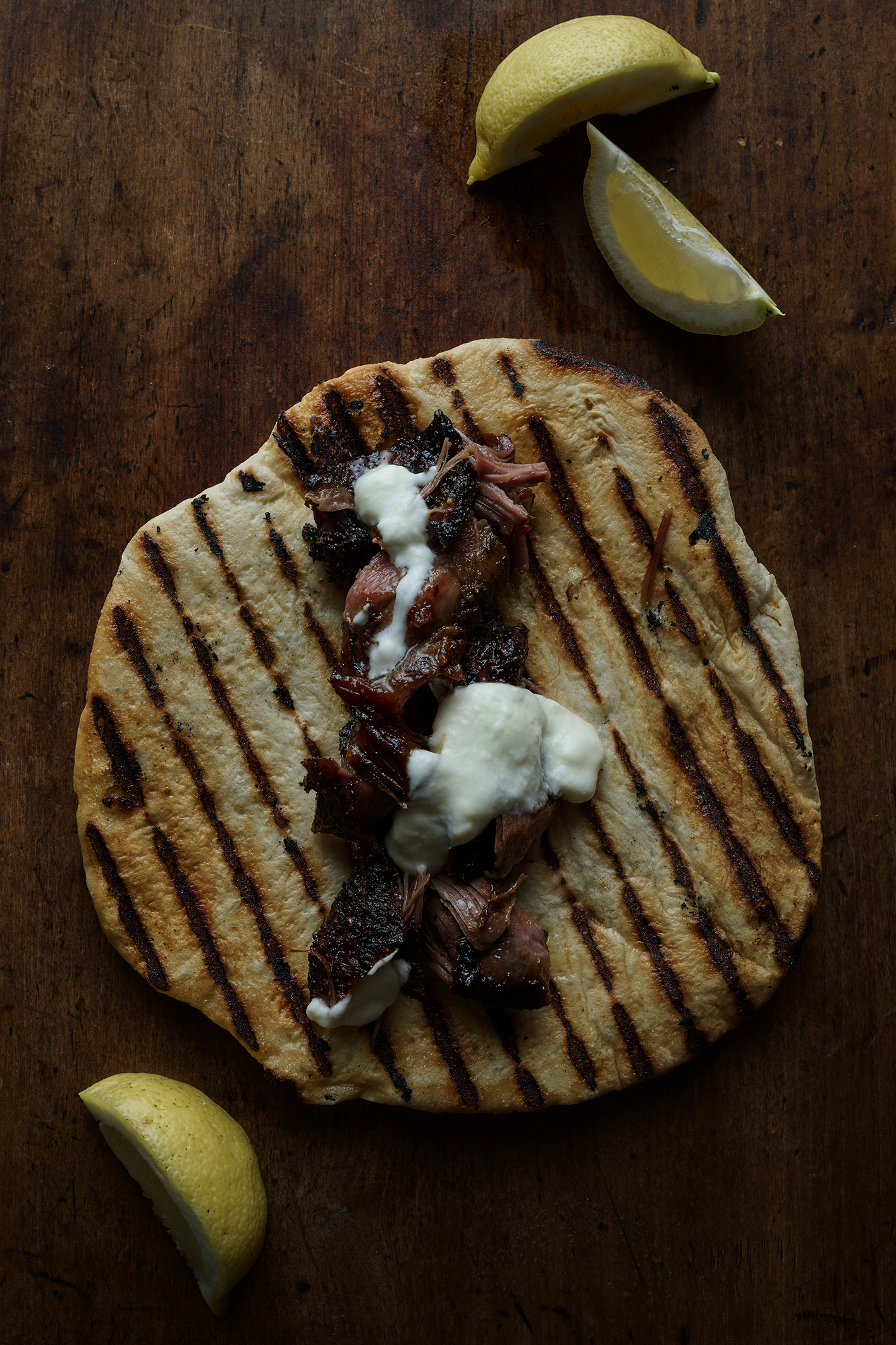 Homemade lamb souvlaki