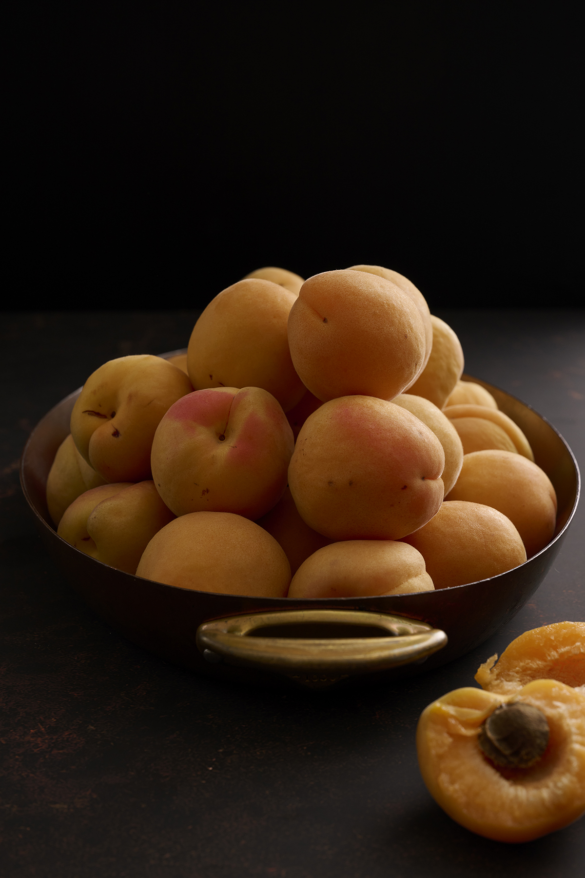Roasted apricots with lemon posset