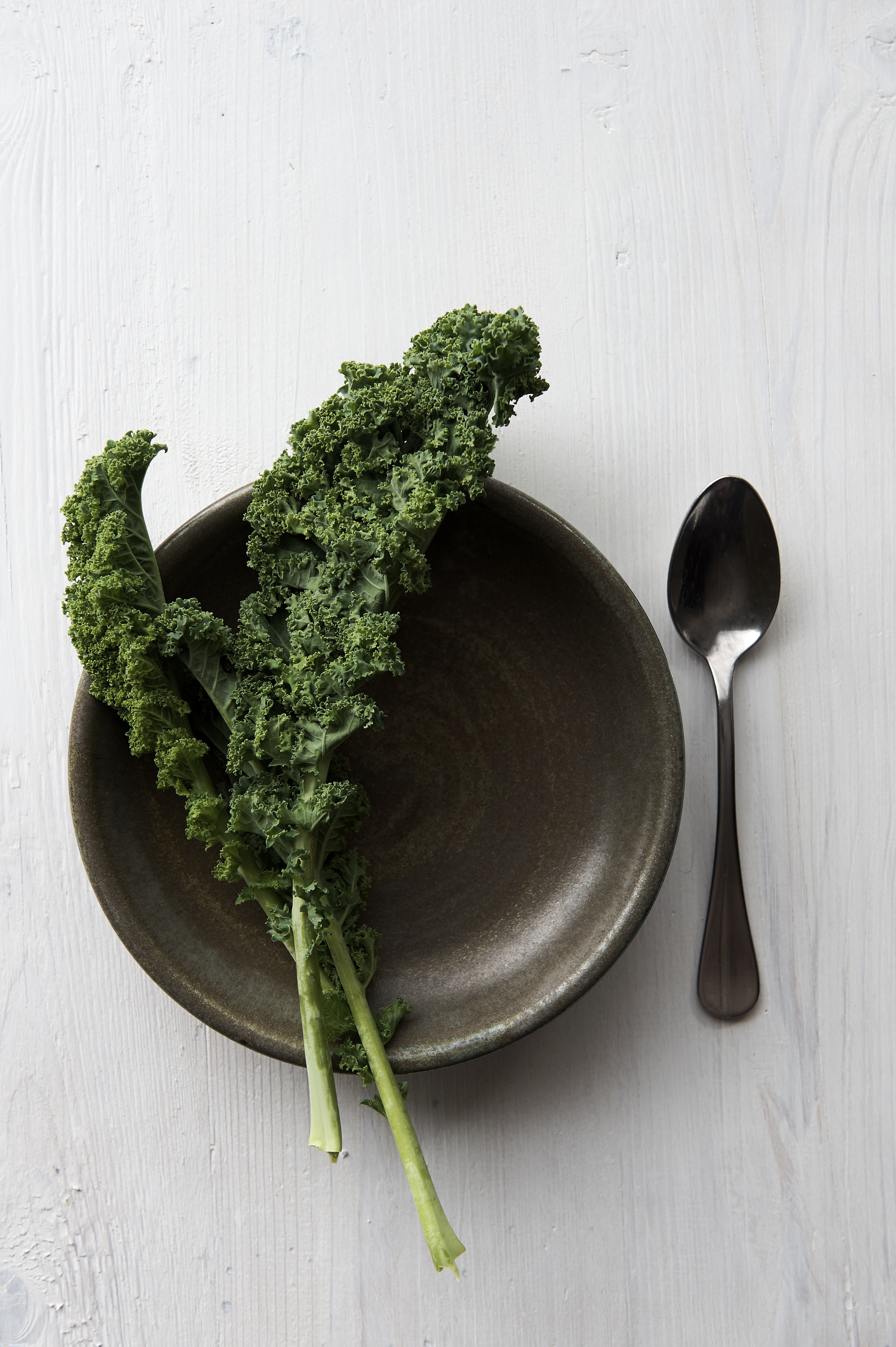 Kale, black barley and bacon soup