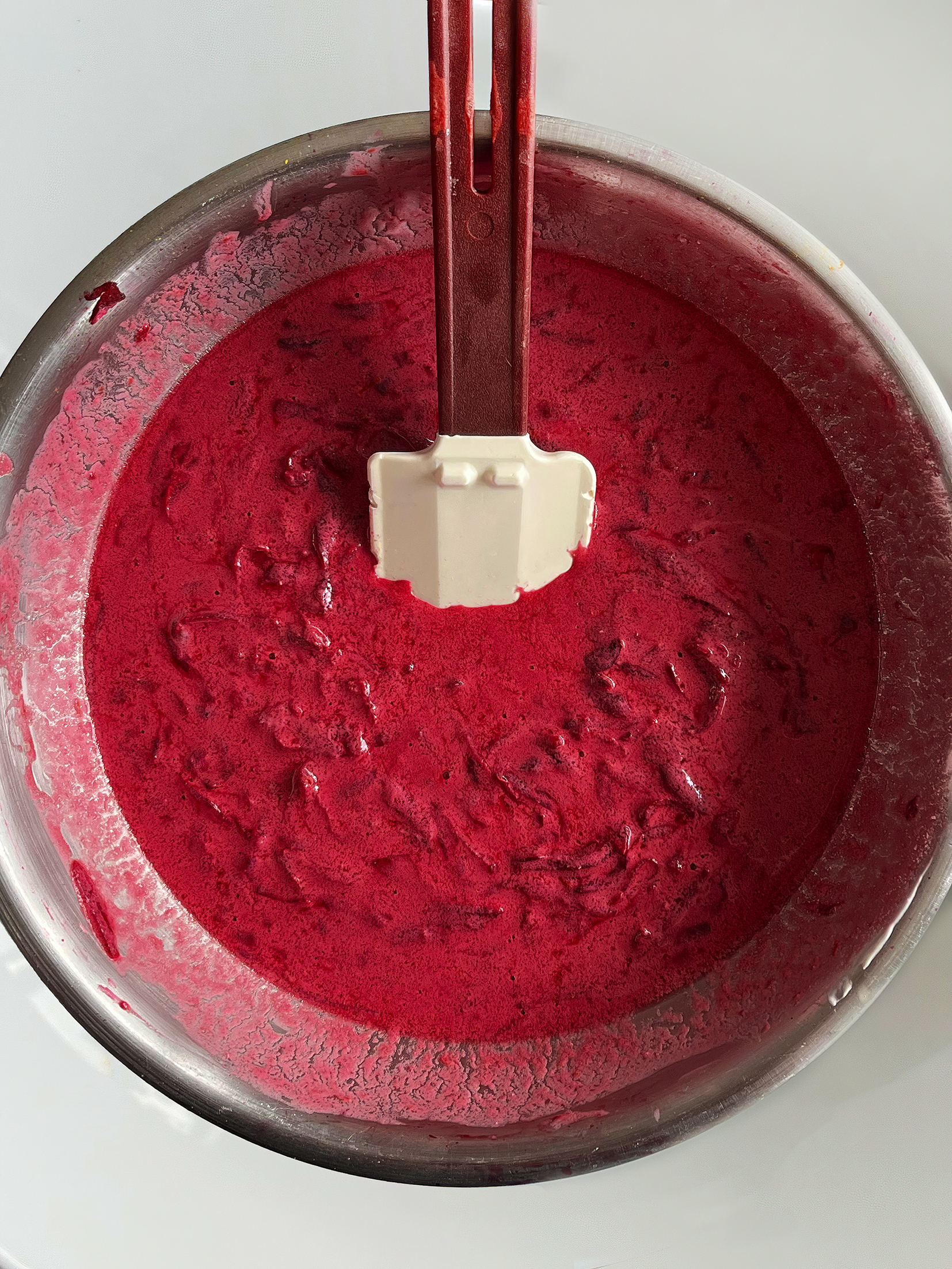 Beetroot, black pepper and  yoghurt ‘cake’