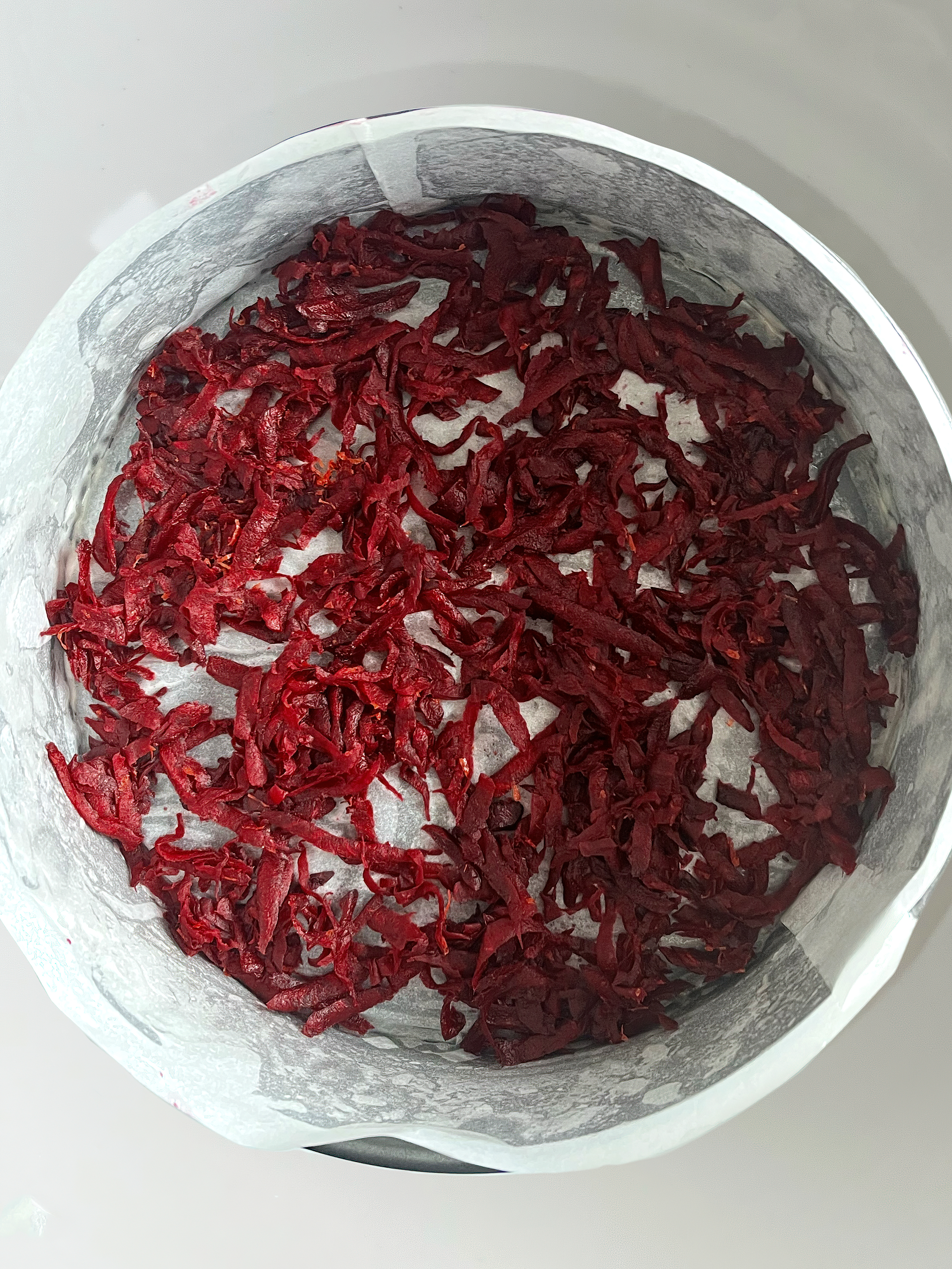 Beetroot, black pepper and  yoghurt ‘cake’
