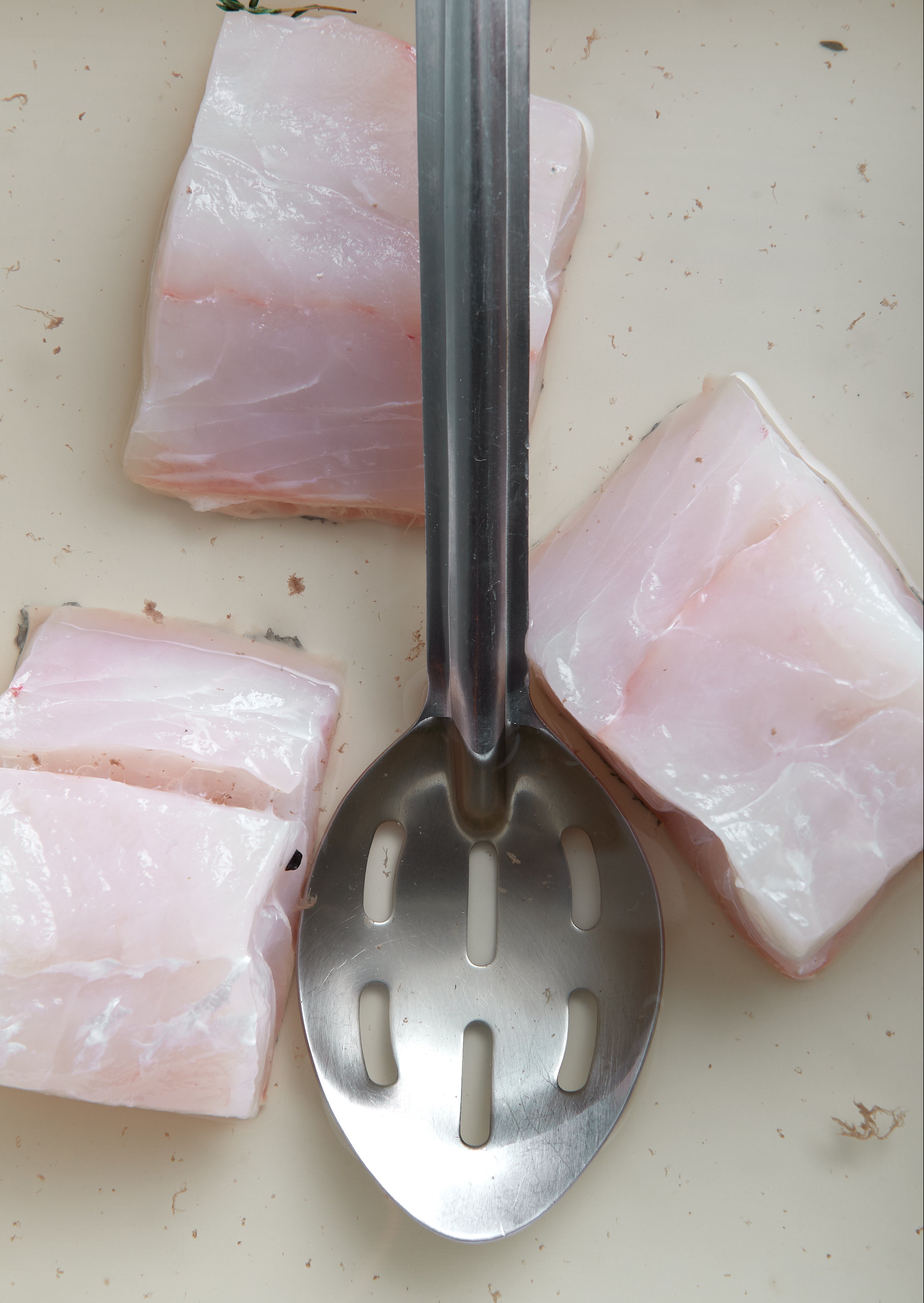 Brined fish with lemon beurre blanc