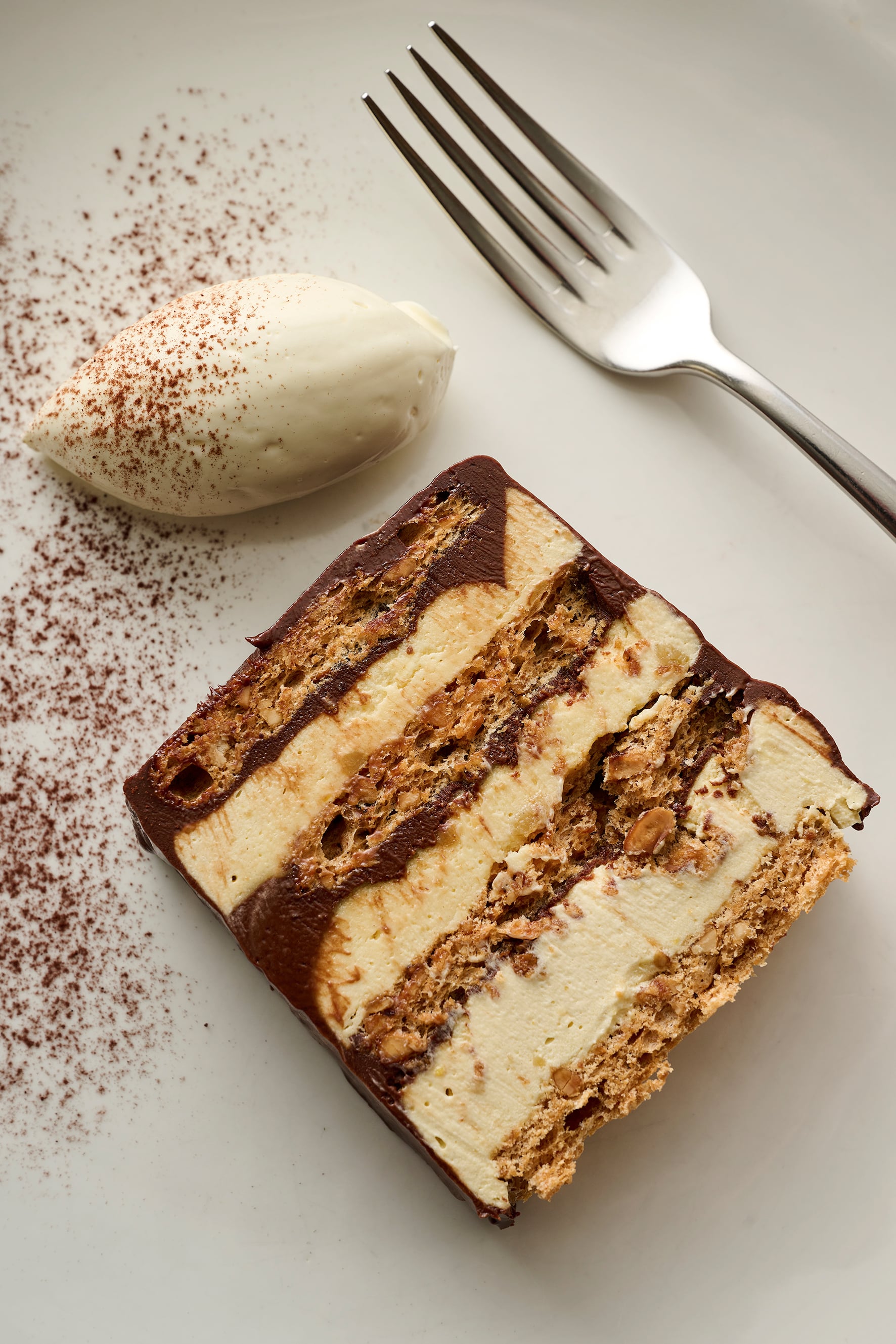 Chocolate hazelnut marjolaine