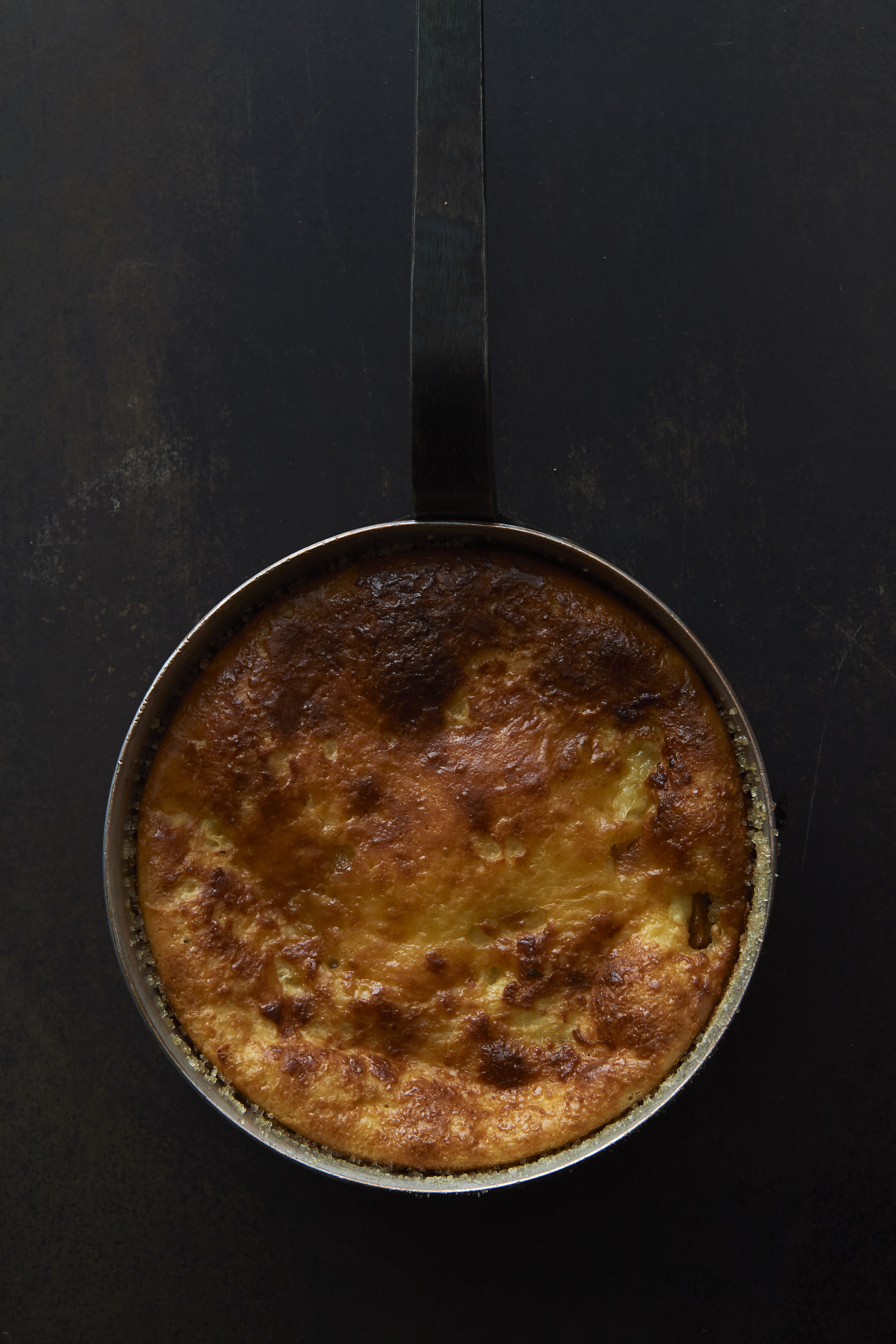 Apple and prune flaugnarde
