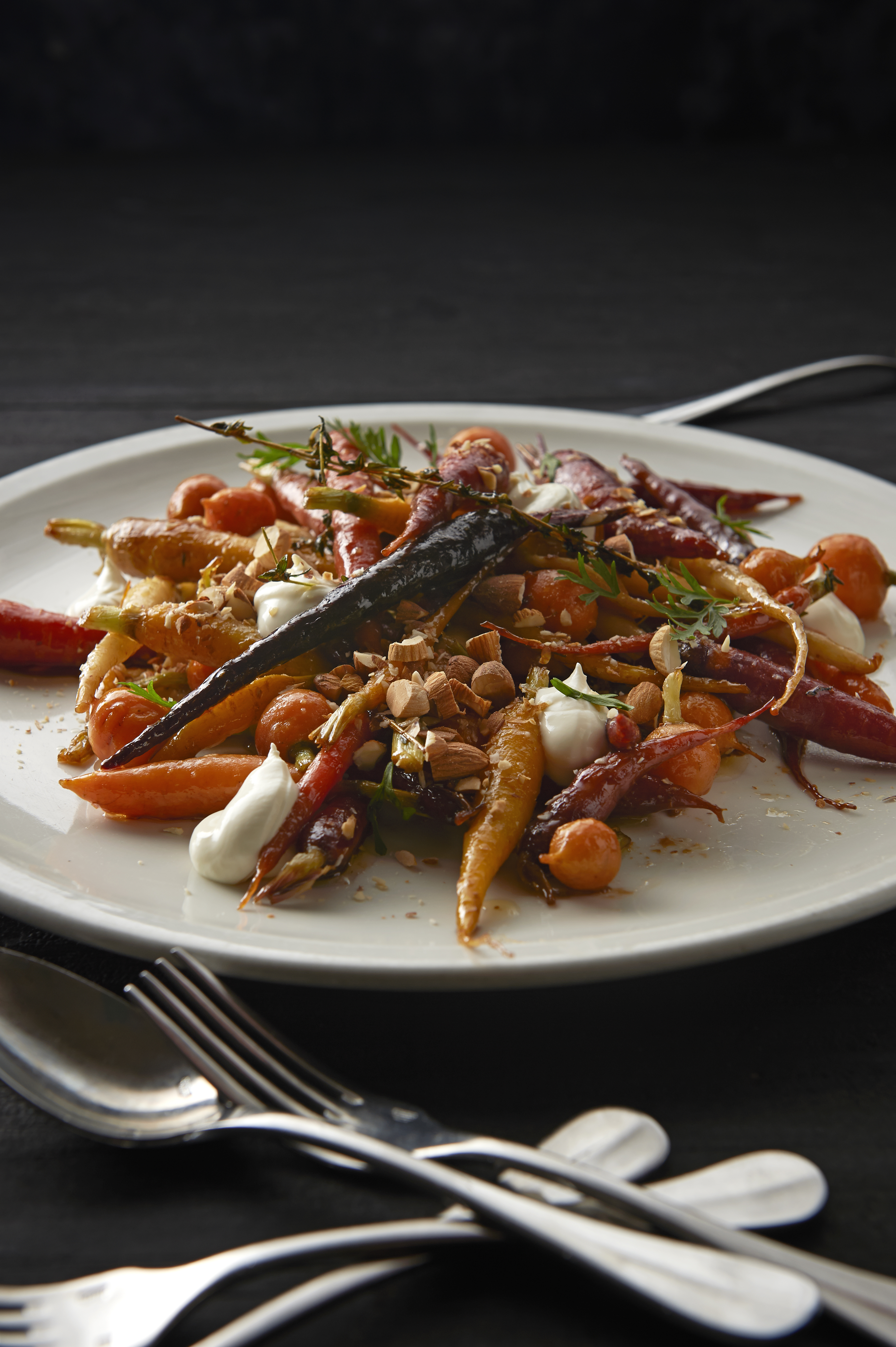 Carrot, yoghurt and honey salad