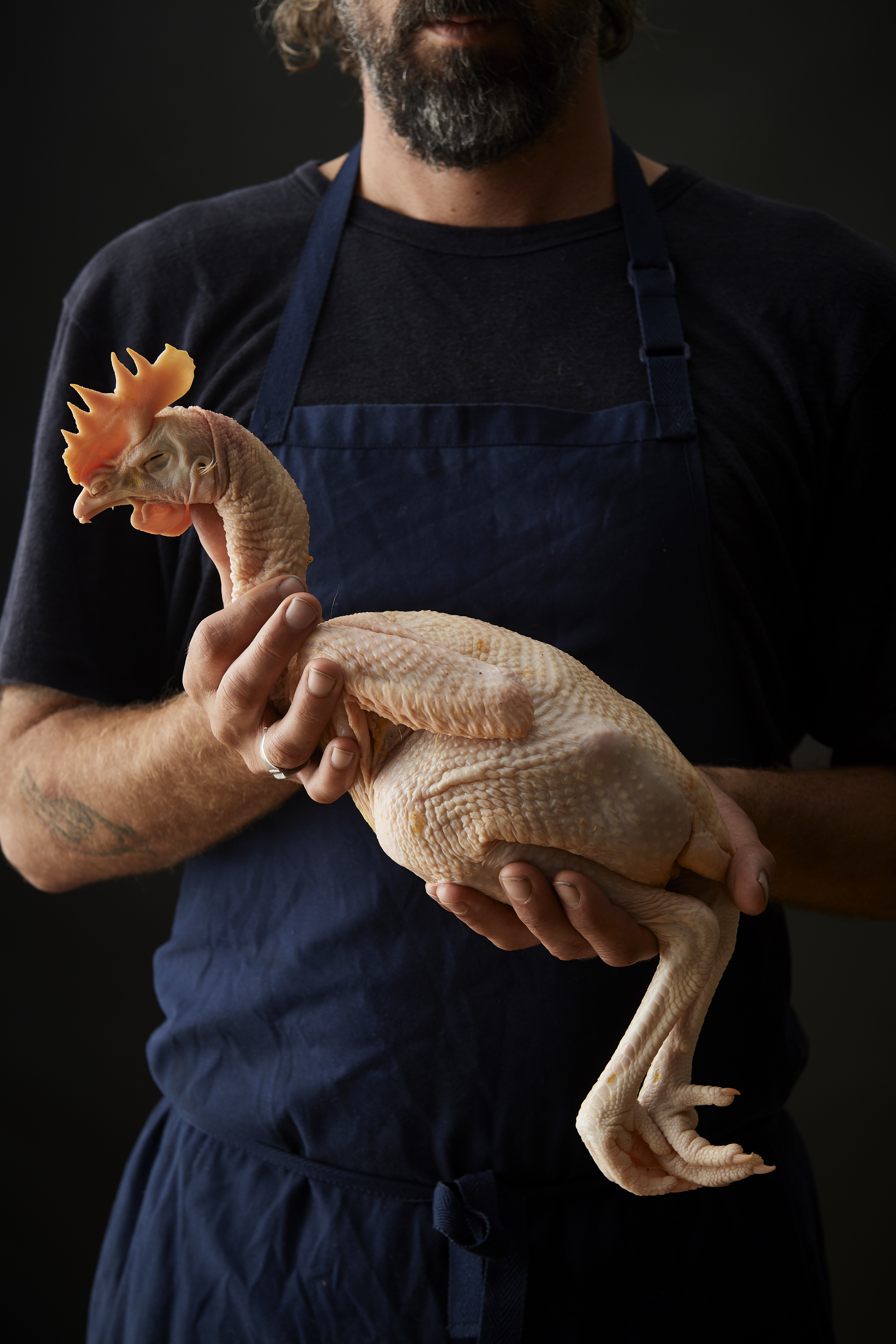 Poached chicken and pomelo 