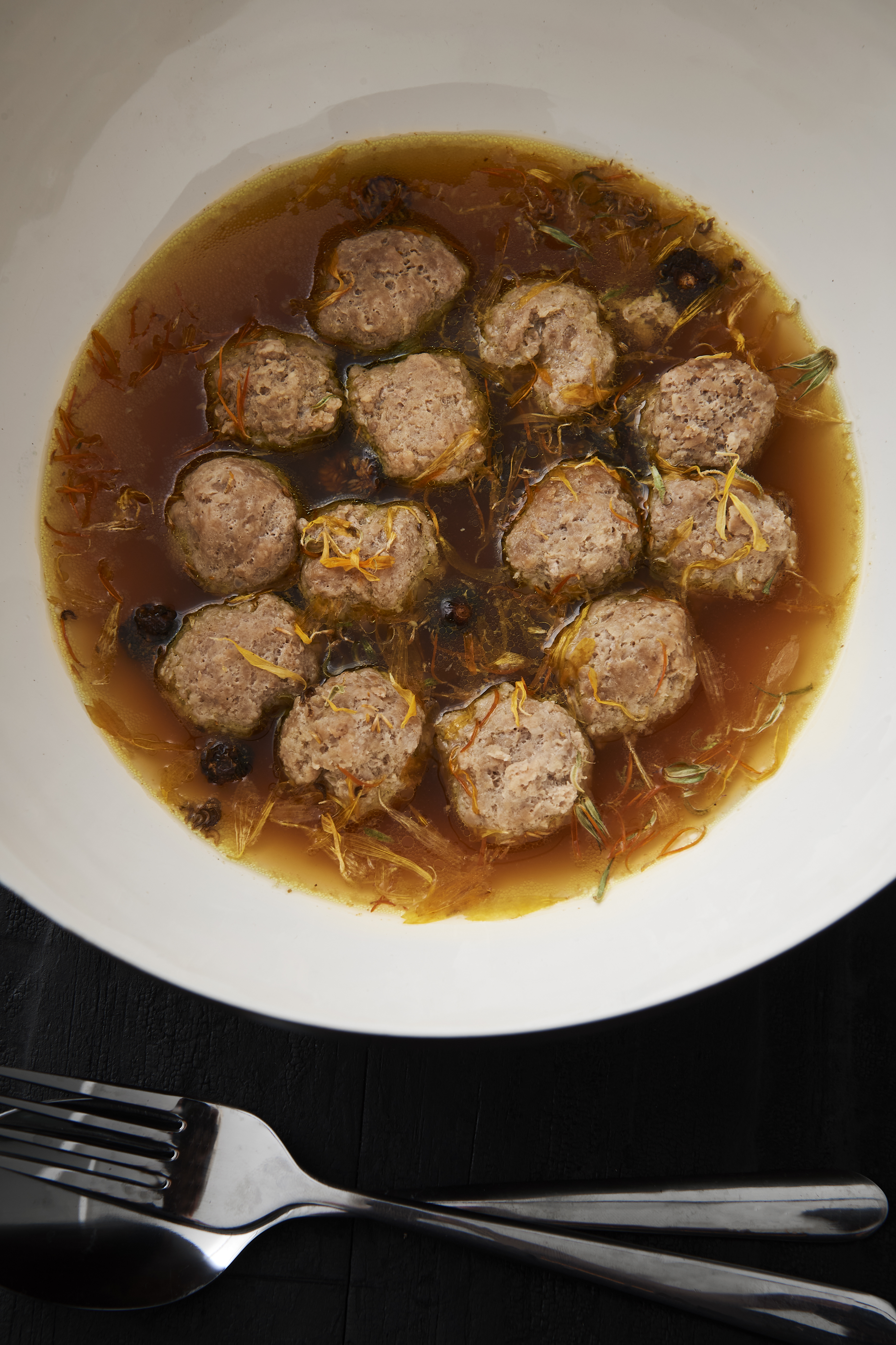 Golden chicken soup (calendula fever)