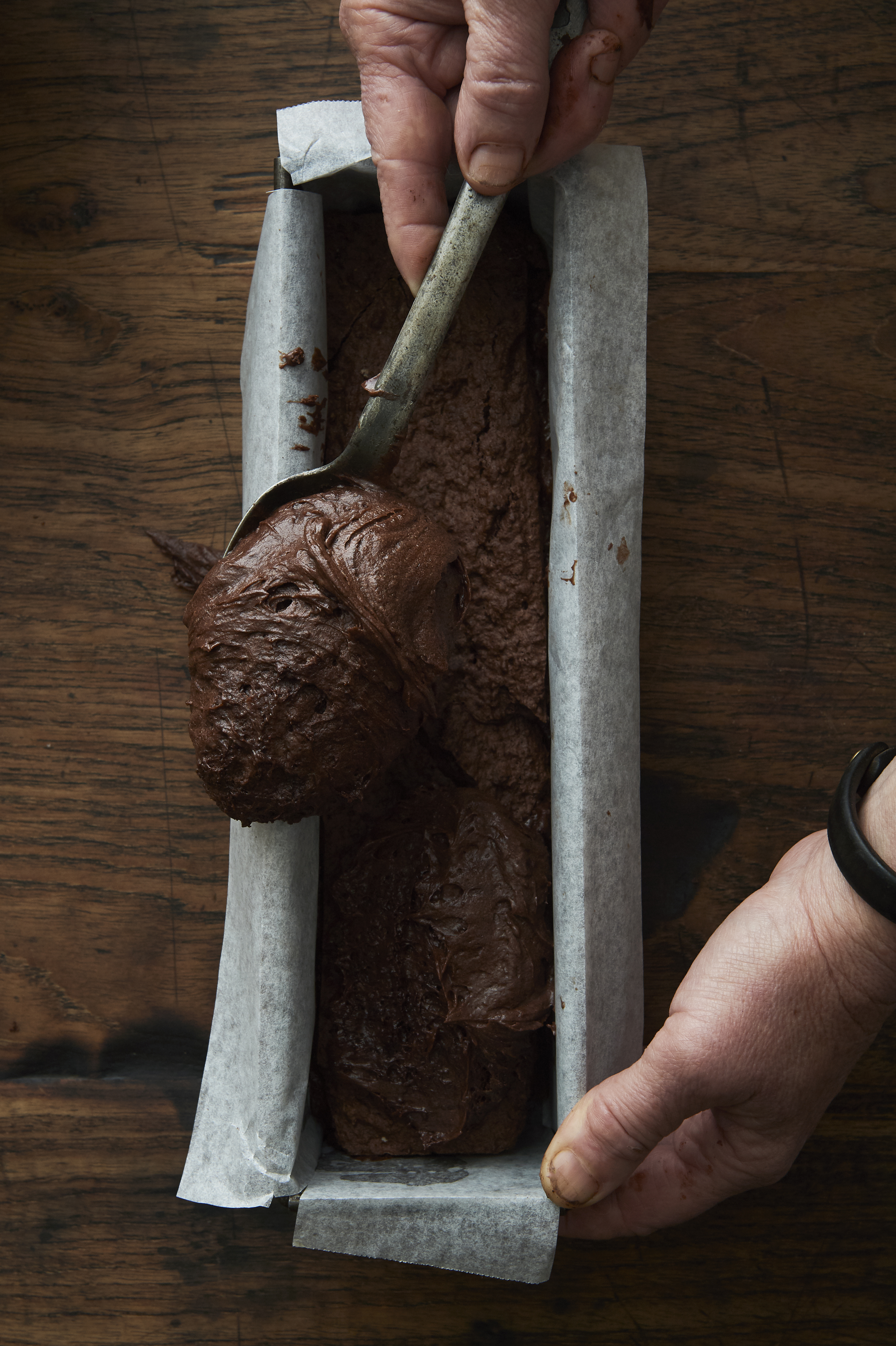 Chocolate marquise dacquoise sandwich