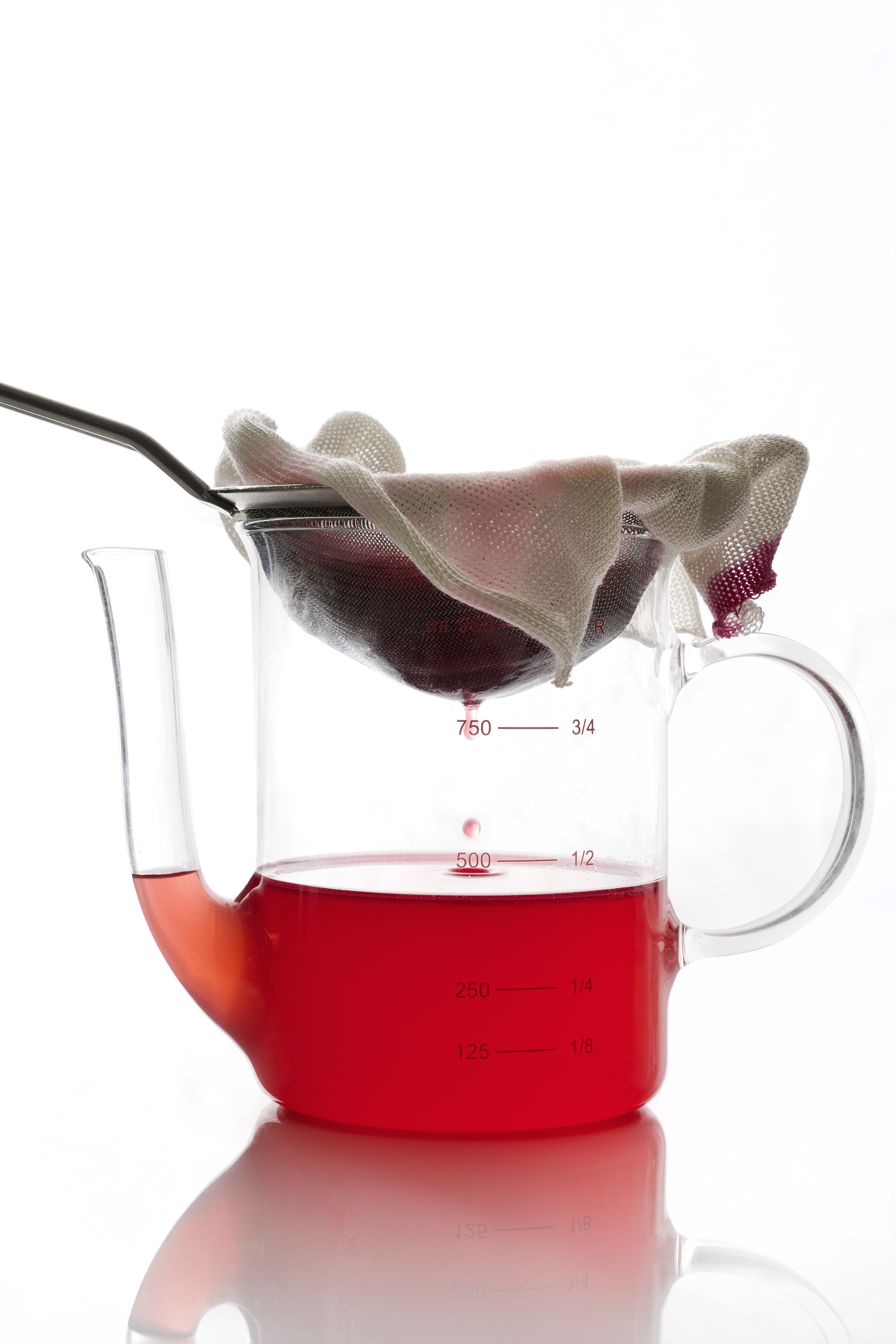 Rhubarb shrub, blackberry shrub and old-fashioned lemon cordial