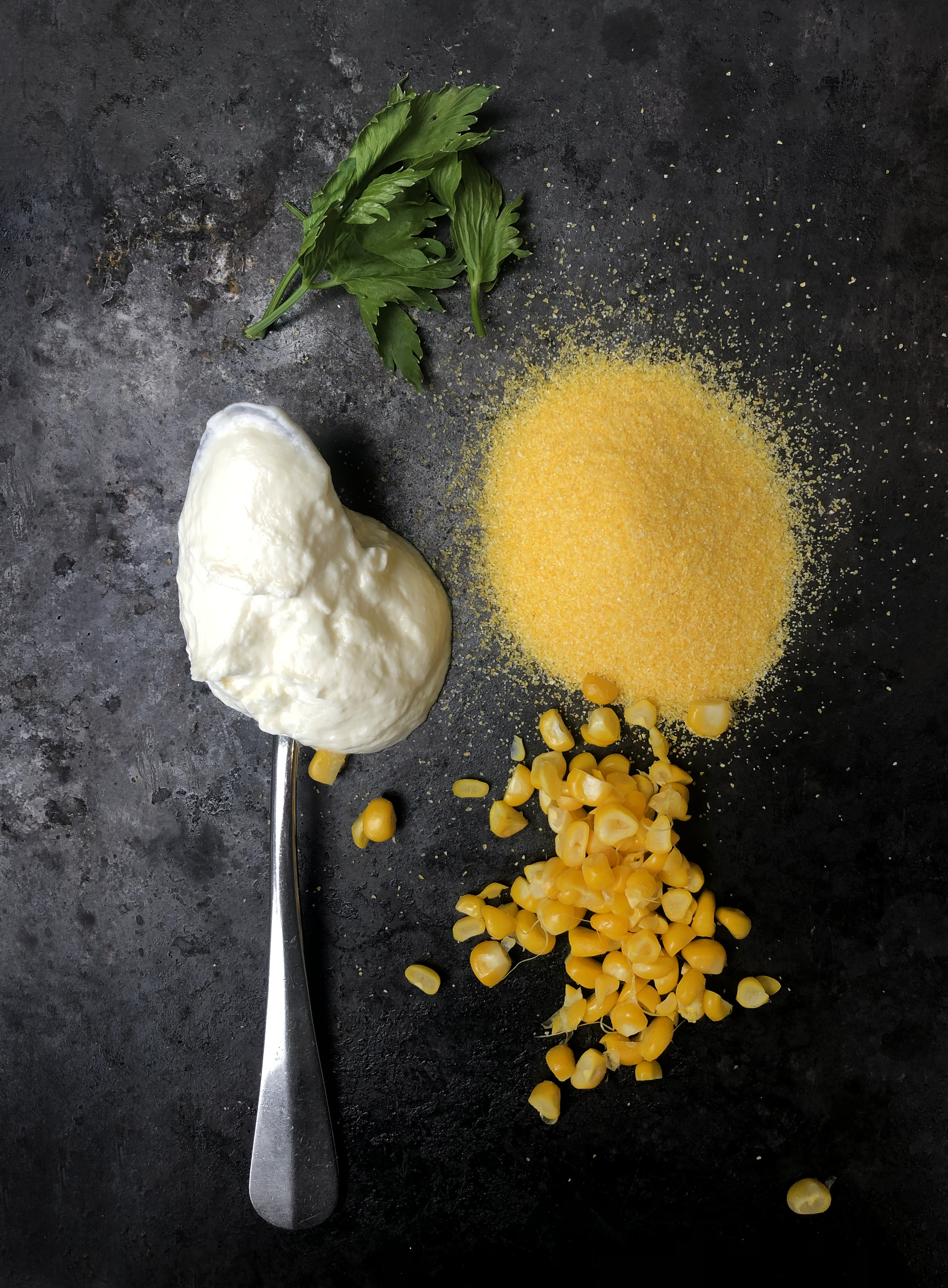 Fresh corn polenta