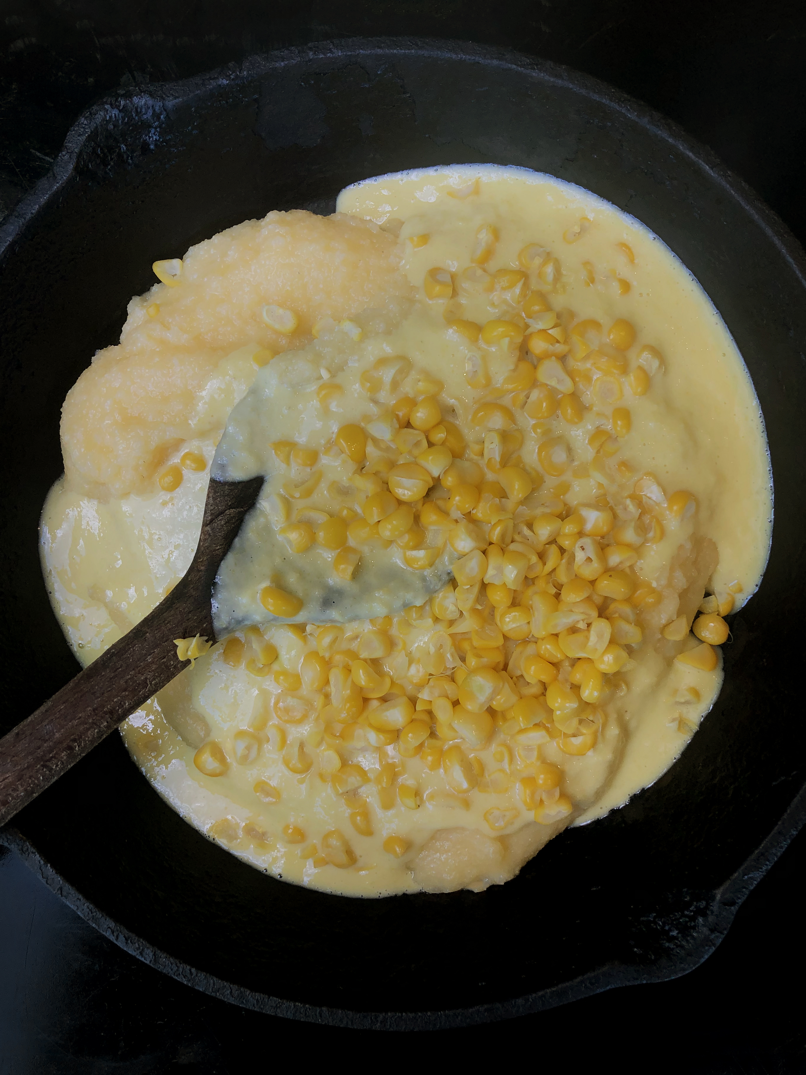 Fresh corn polenta