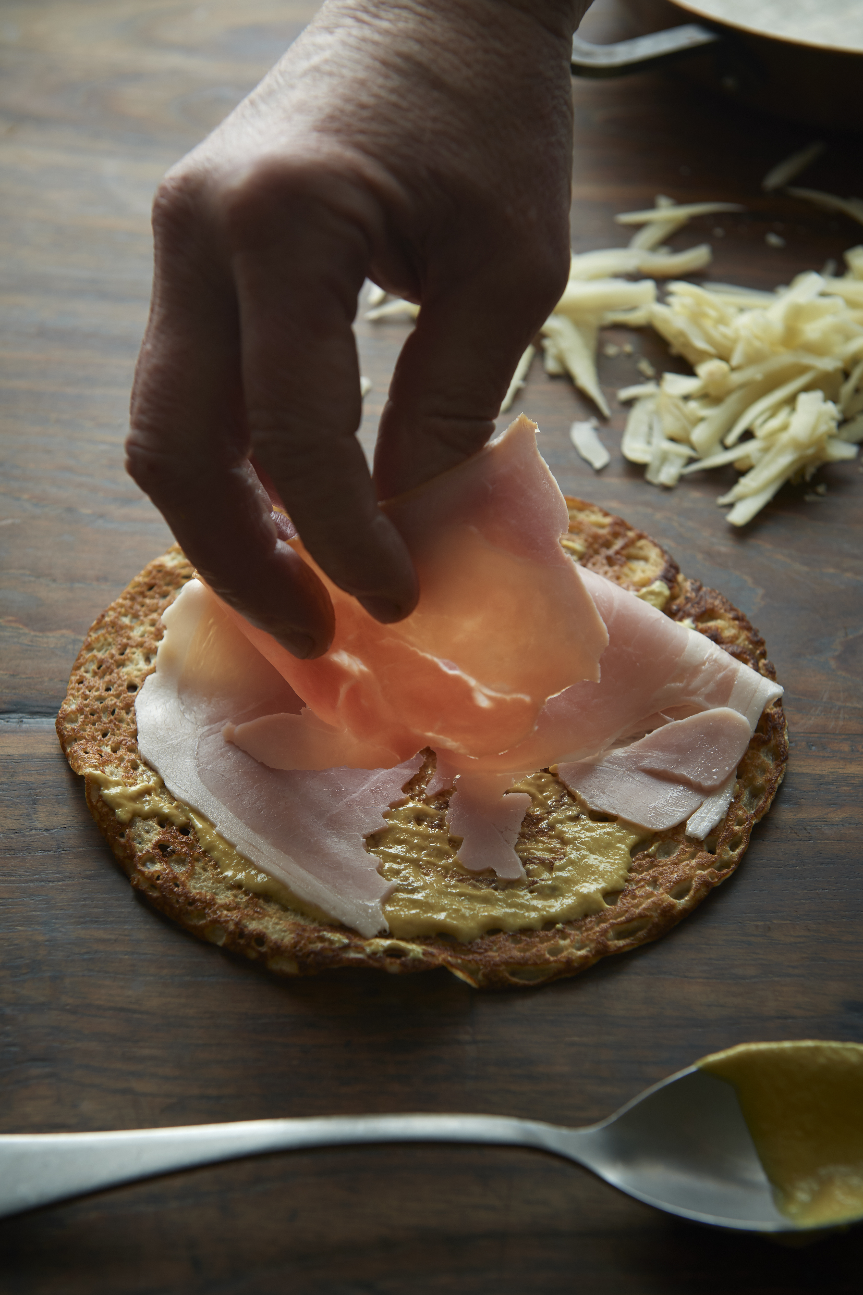 Ham crepes