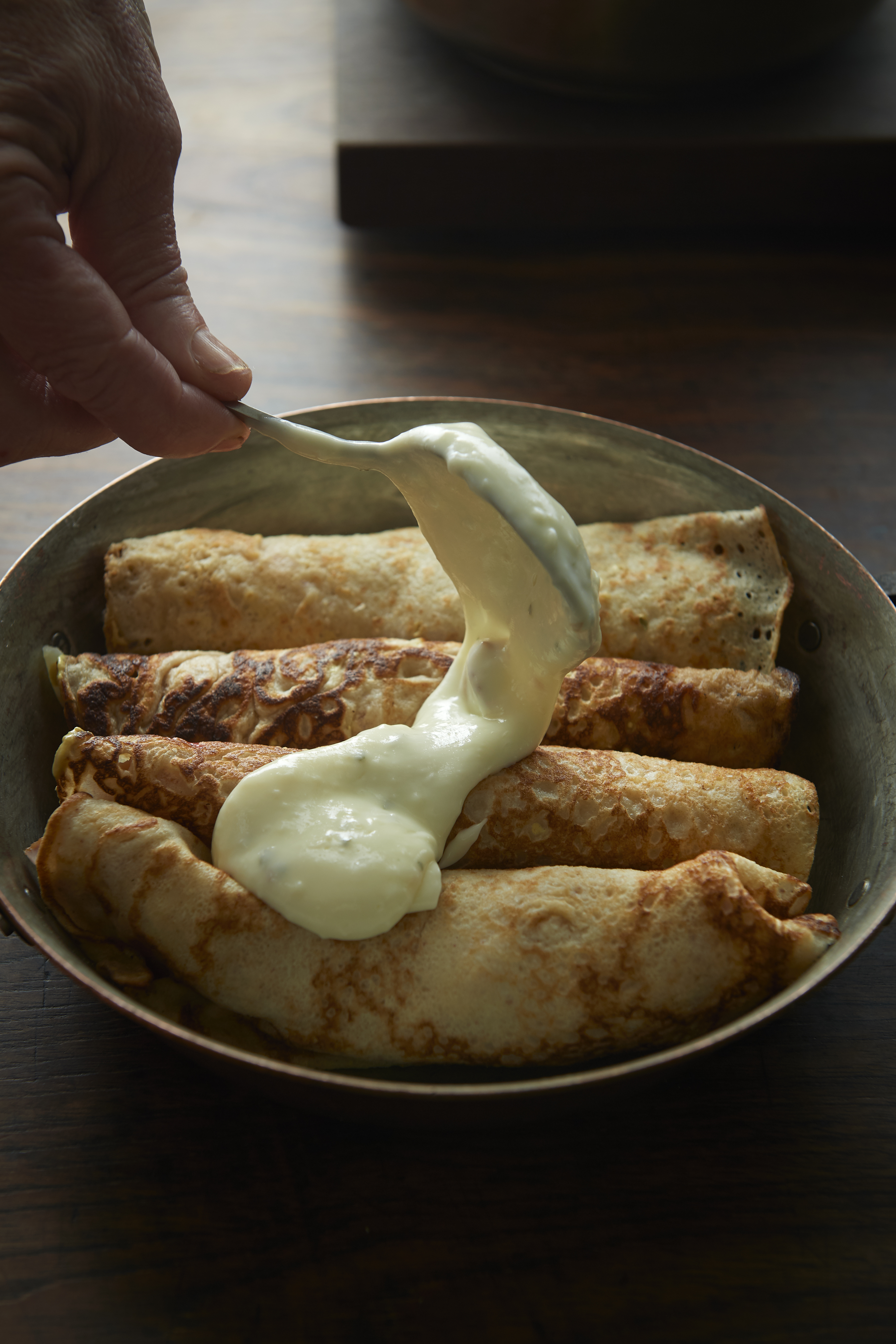 Ham crepes