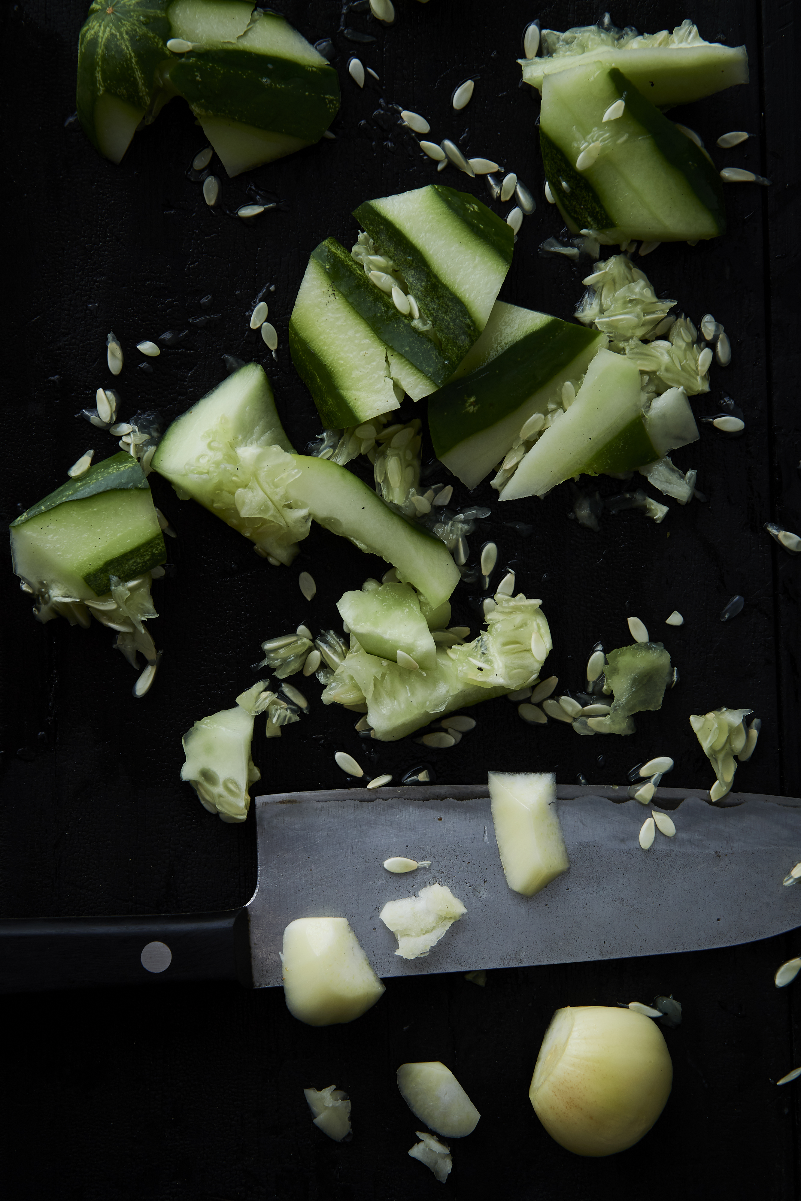 Smashed cucumber salad