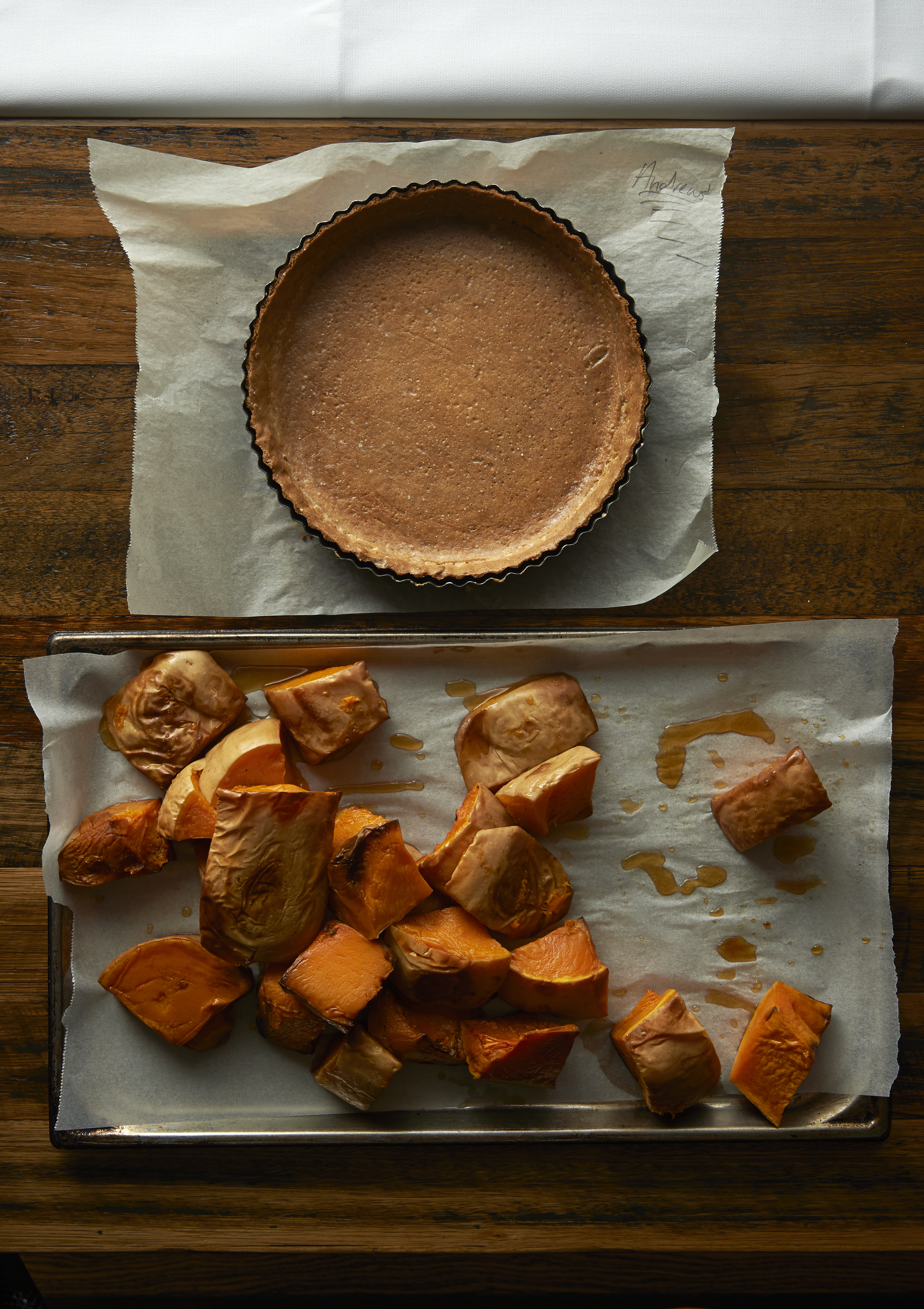Nutmeg custard tart