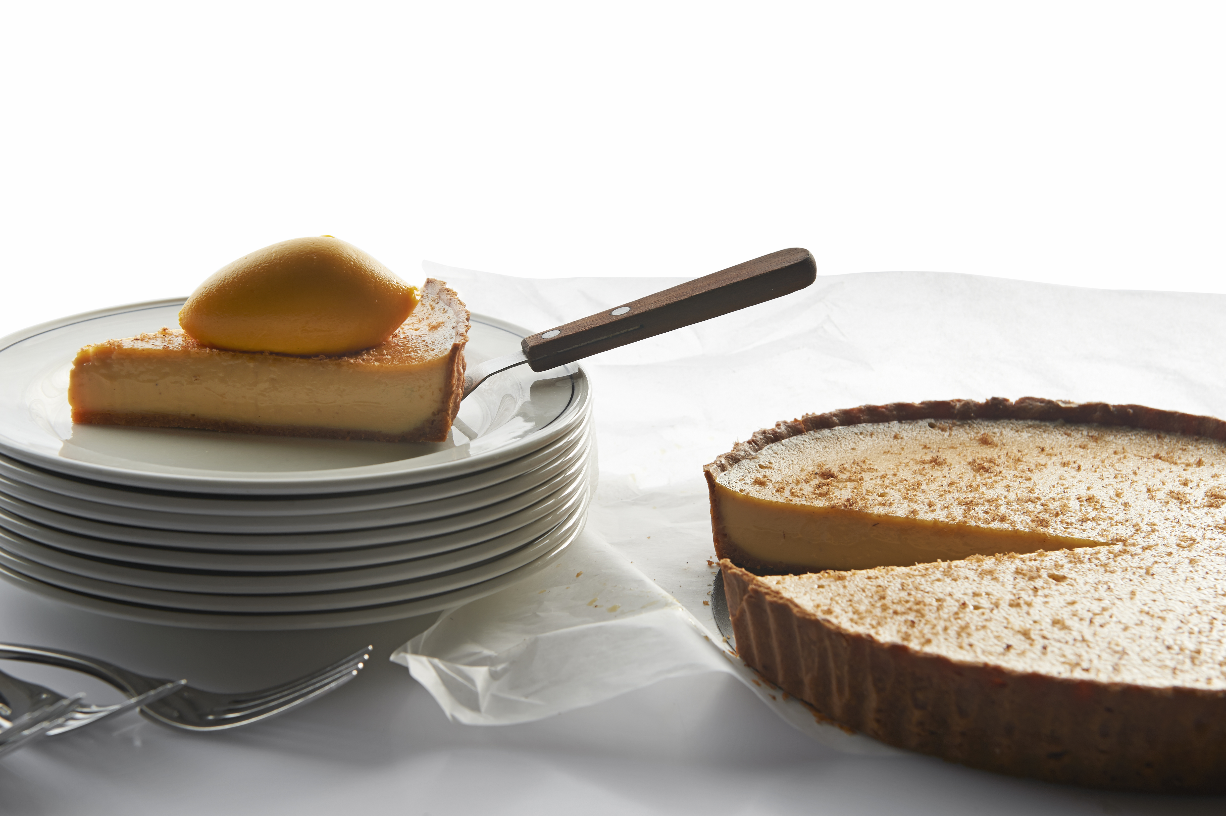 Nutmeg custard tart