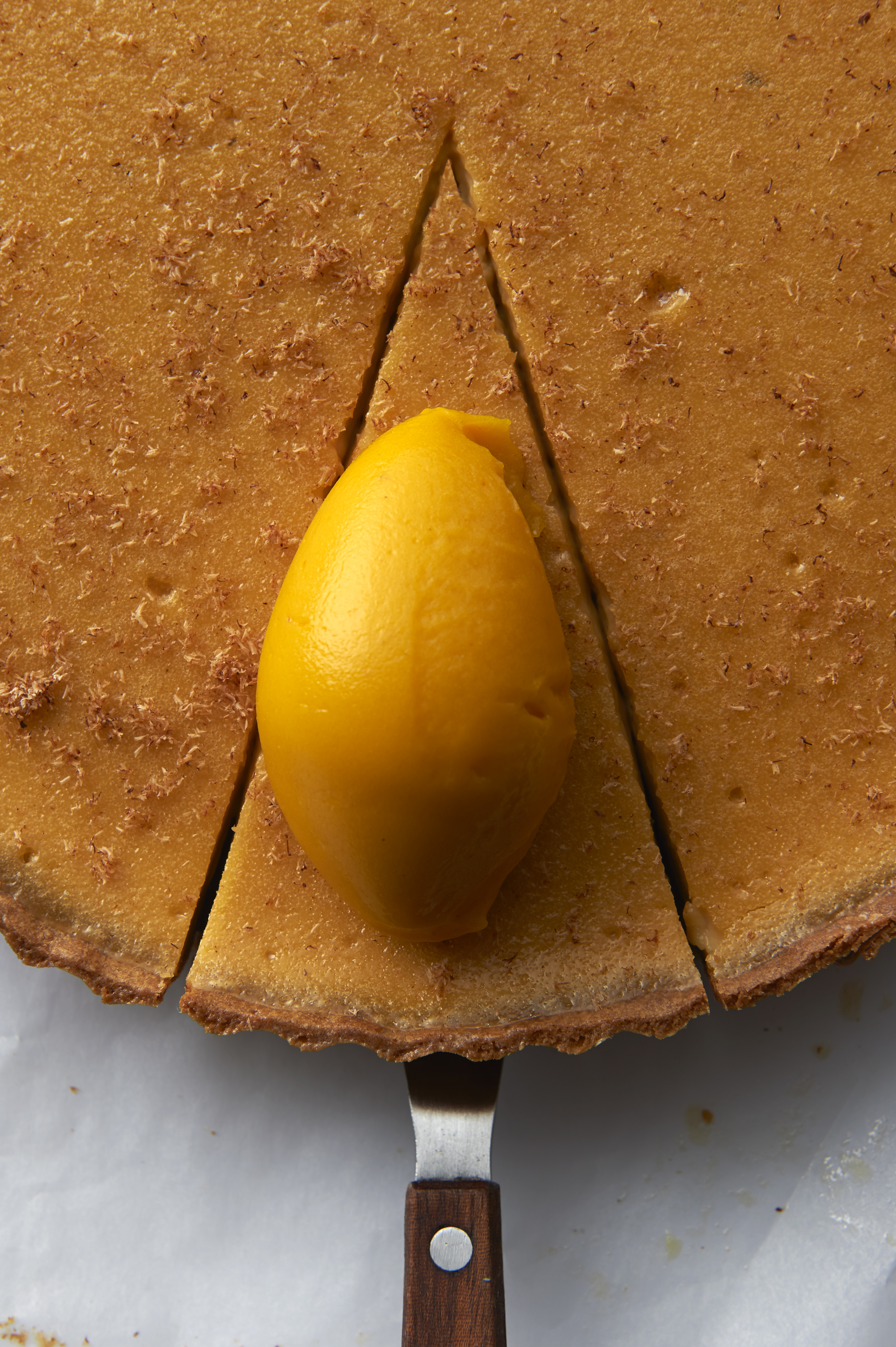 Nutmeg custard tart