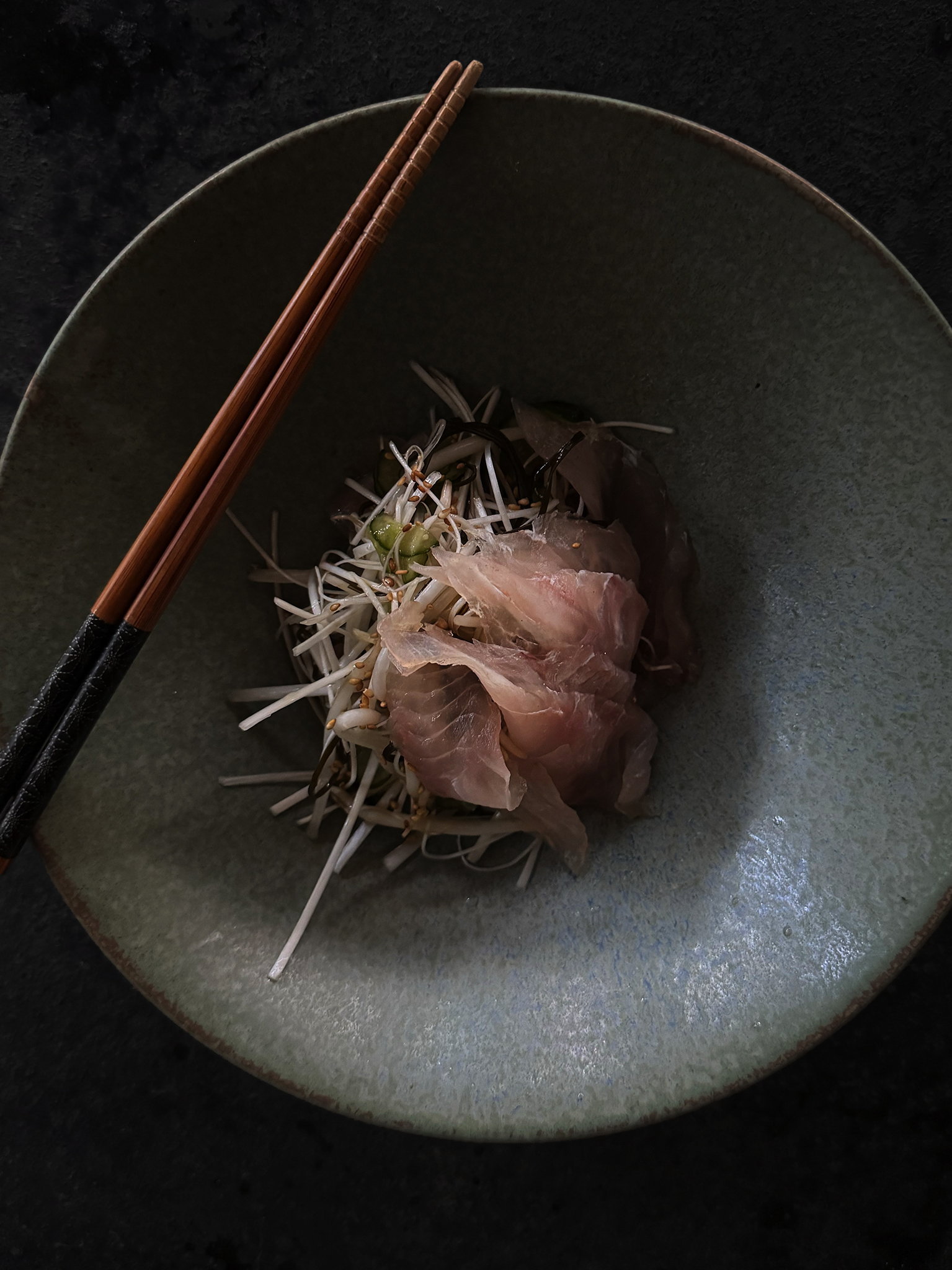 Snapper cured in kelp