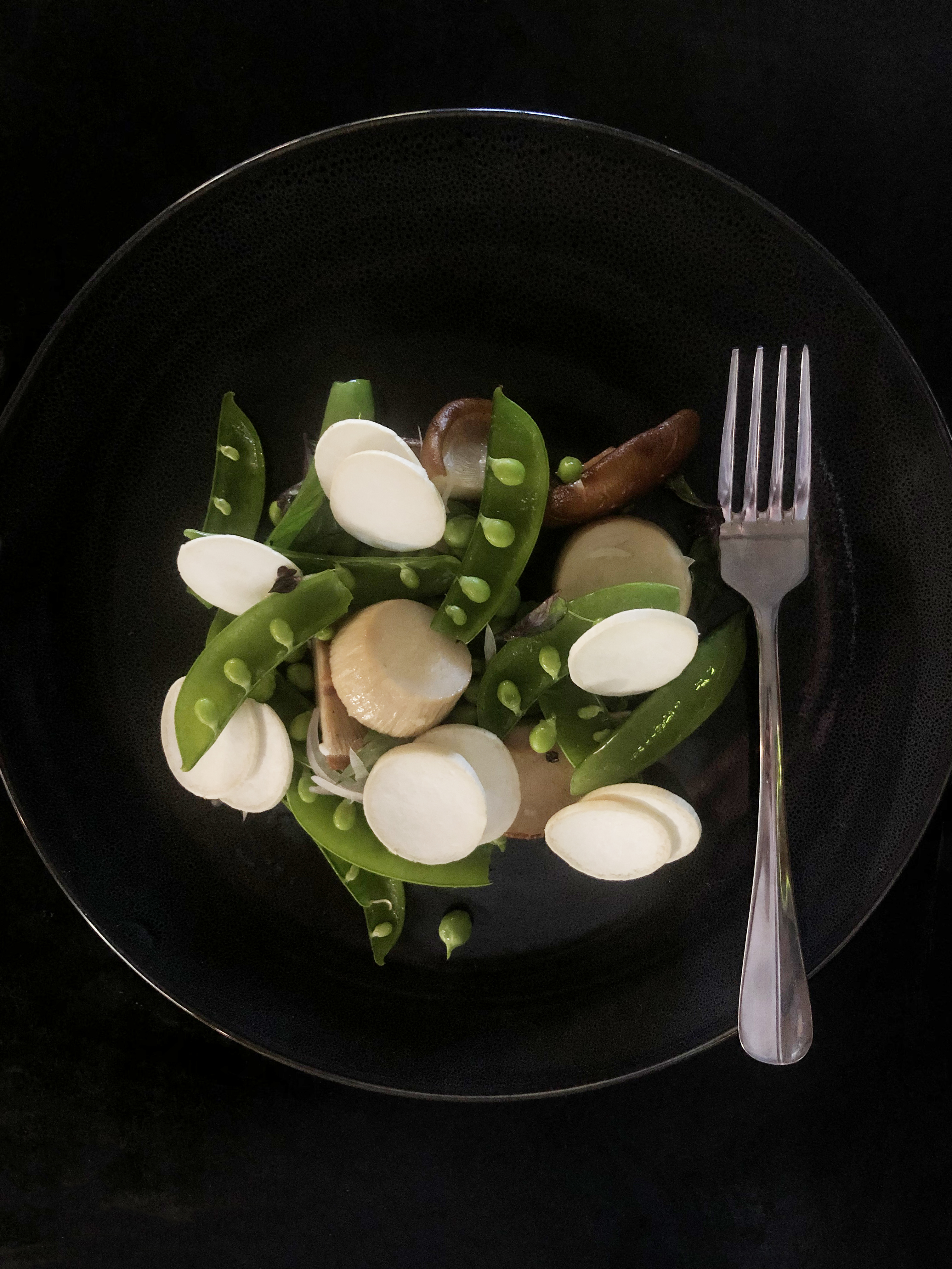 Confit mushroom salad