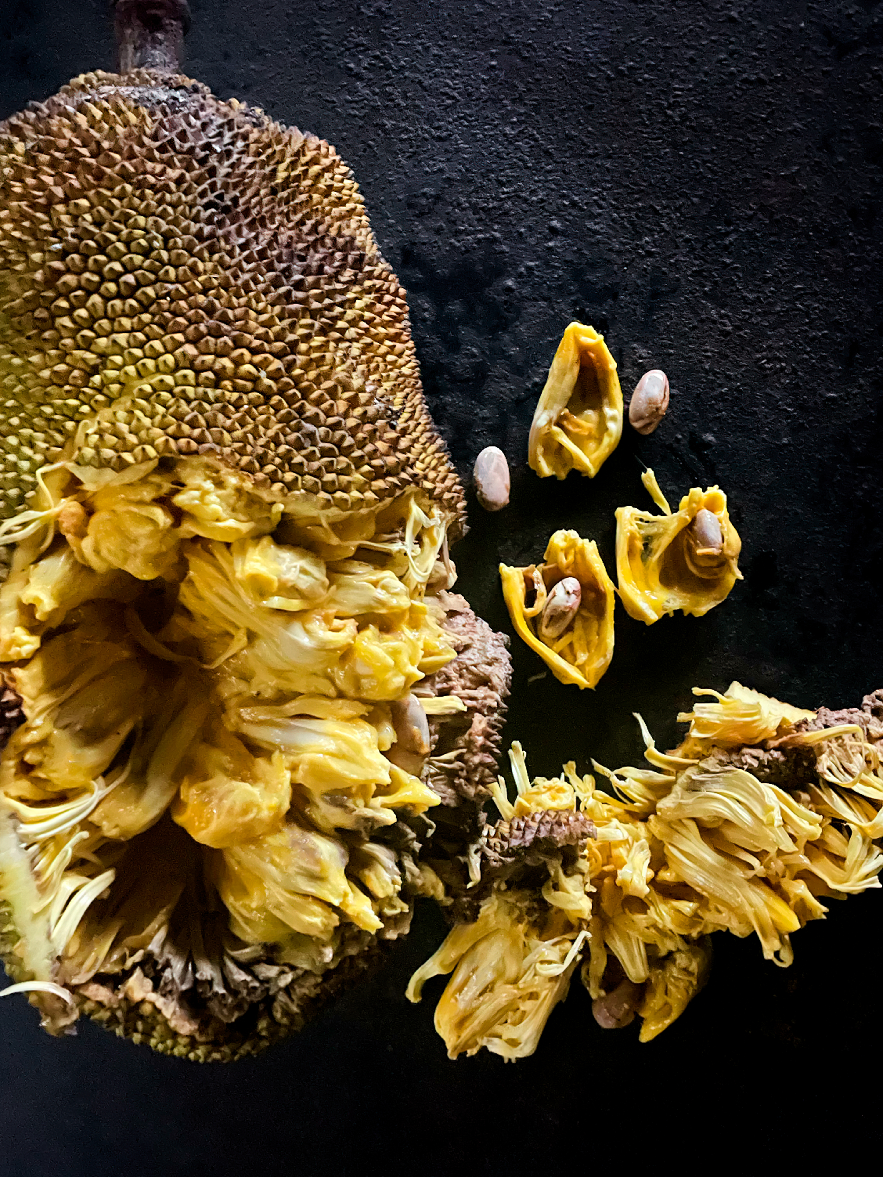 Jackfruit salad with  dry-aged duck