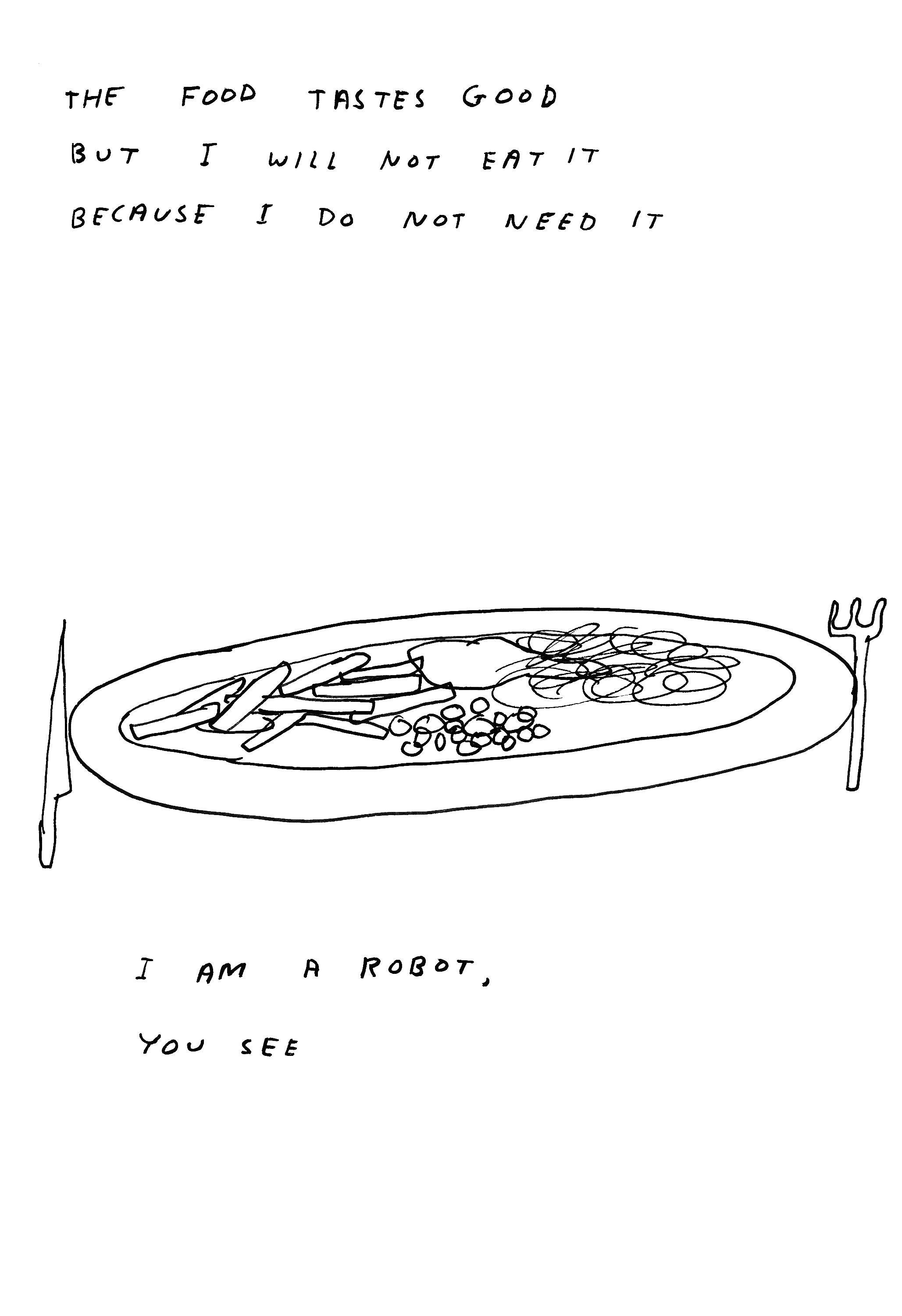 David Shrigley behind the lines